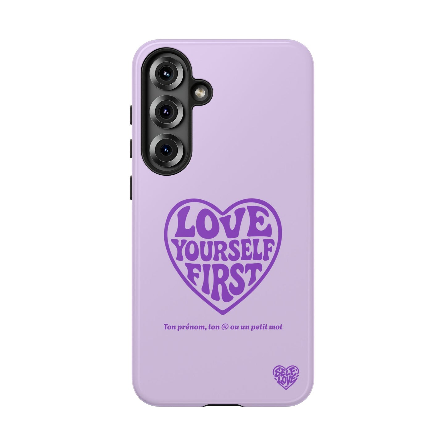 Love Yourself First - Coque Samsung (violet)