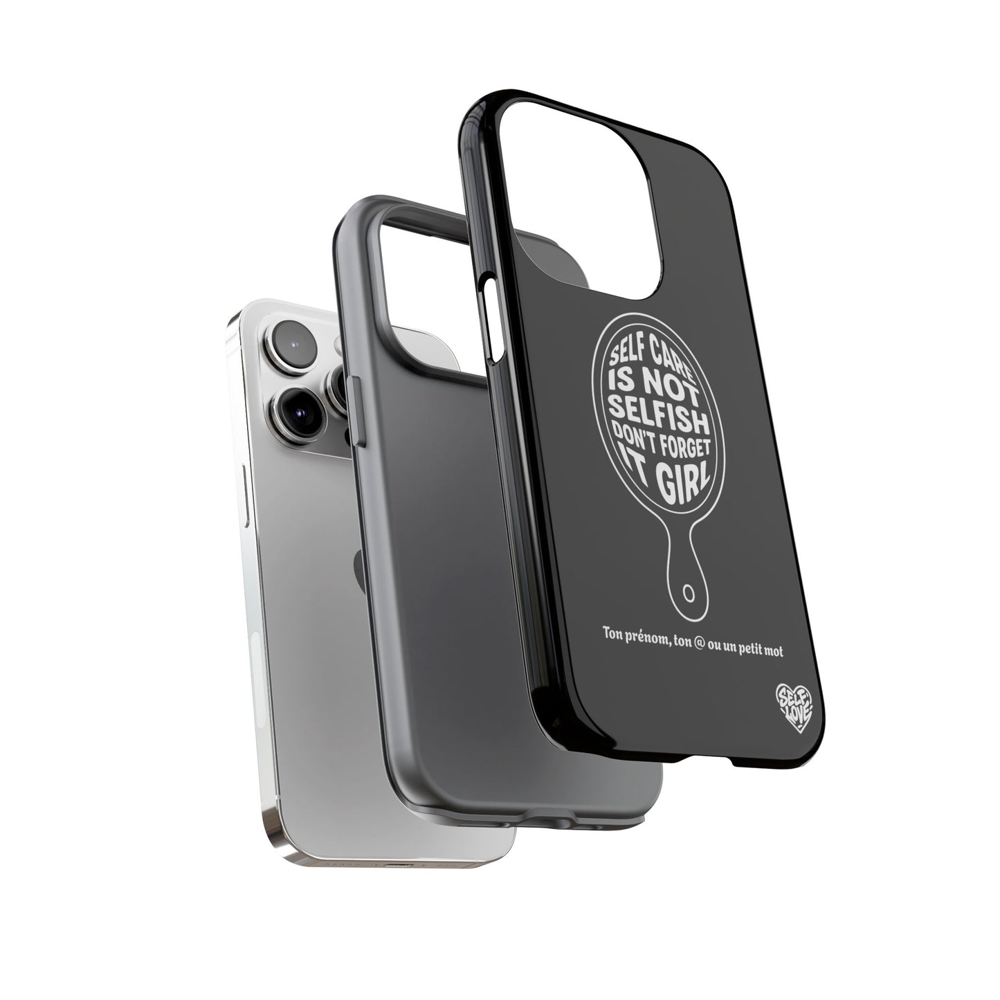 Self Care - Coque iPhone (noir)