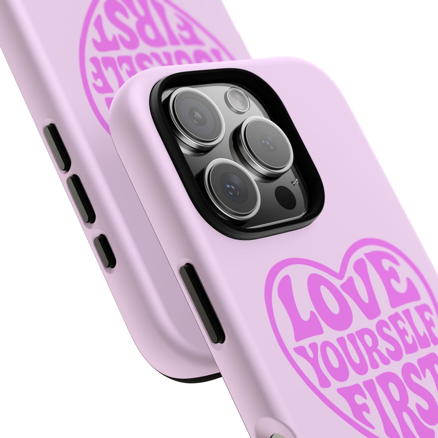 Love Yourself First - Coque iPhone (rose)