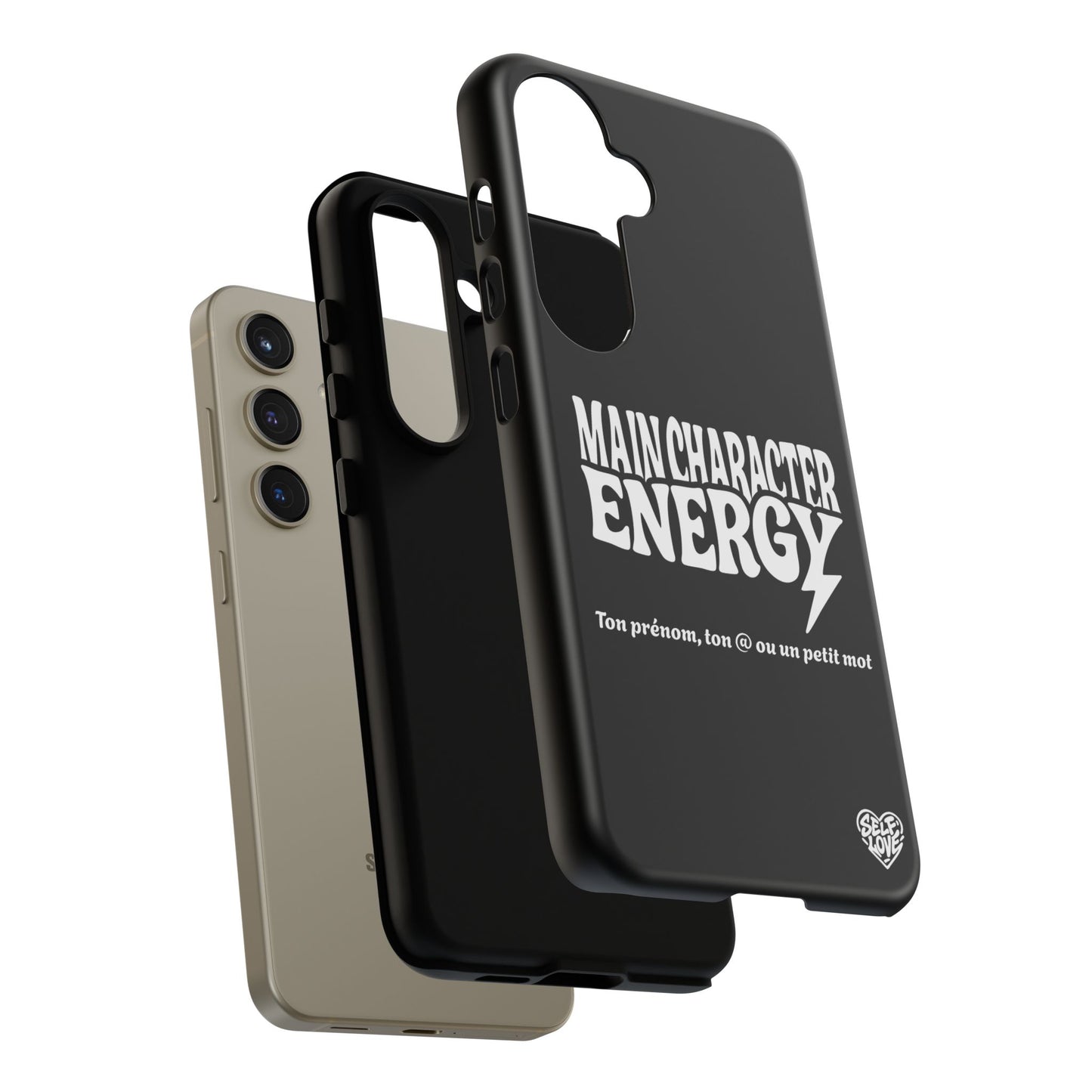 Main Character Energy - Coque Samsung (noir)