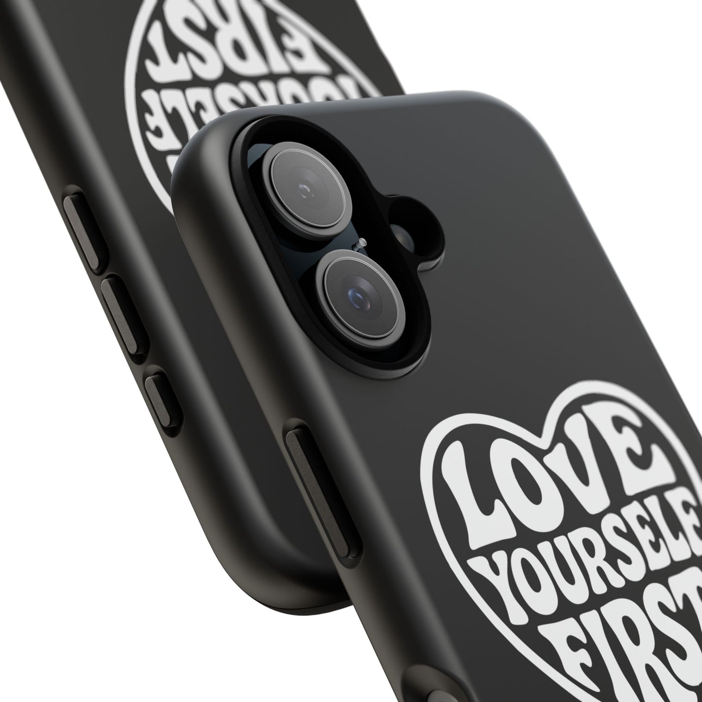 Love Yourself First - Coque iPhone (noir)