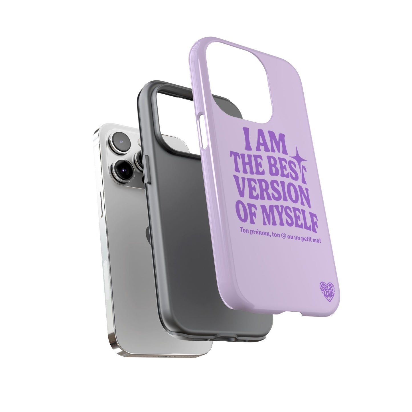 I Am The Best Version Of Myself - Coque iPhone (violet)