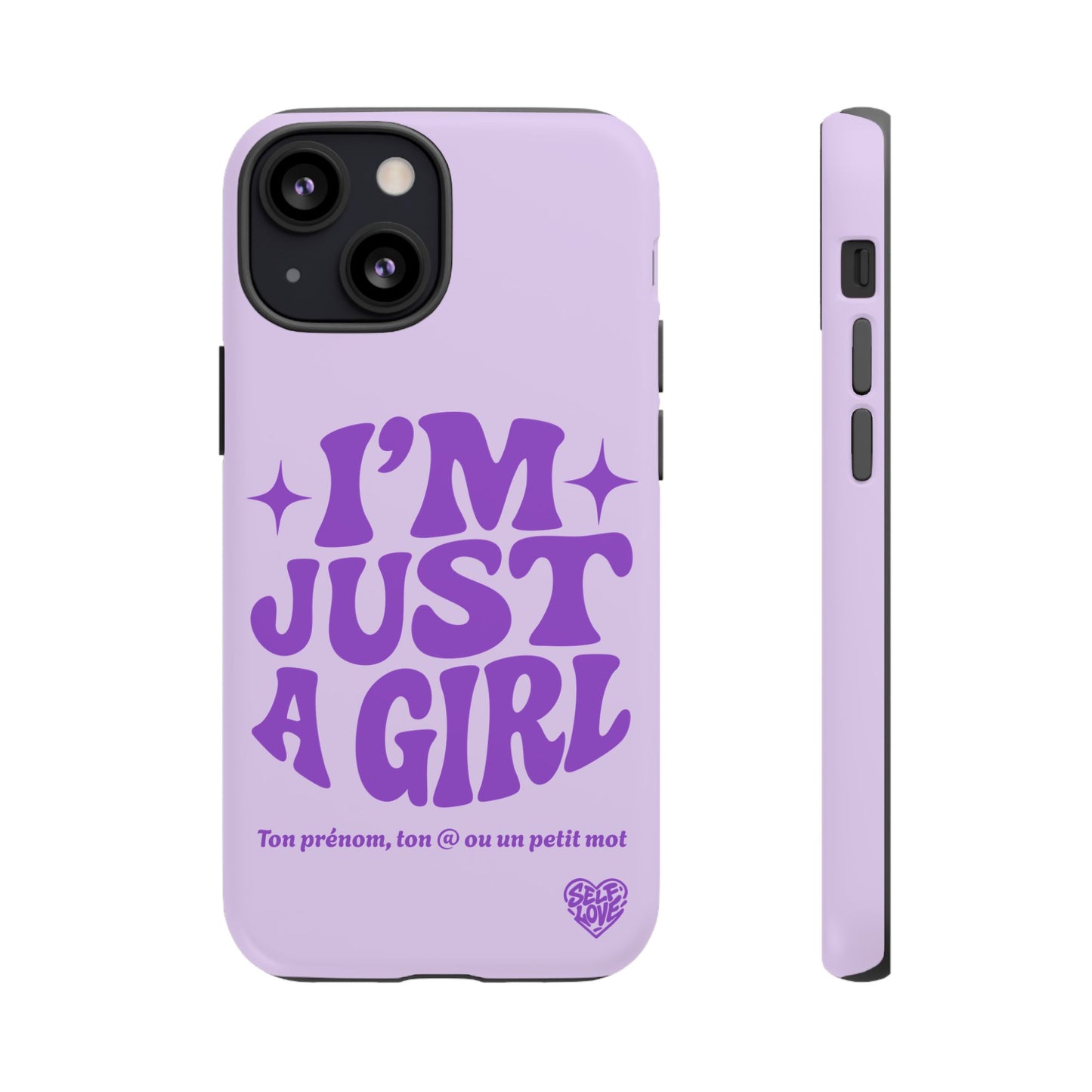 Im Just A Girl - Coque iPhone (violet)