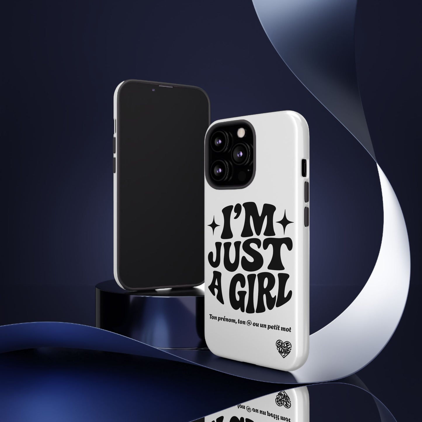 Im Just A Girl - Coque iPhone (blanc)