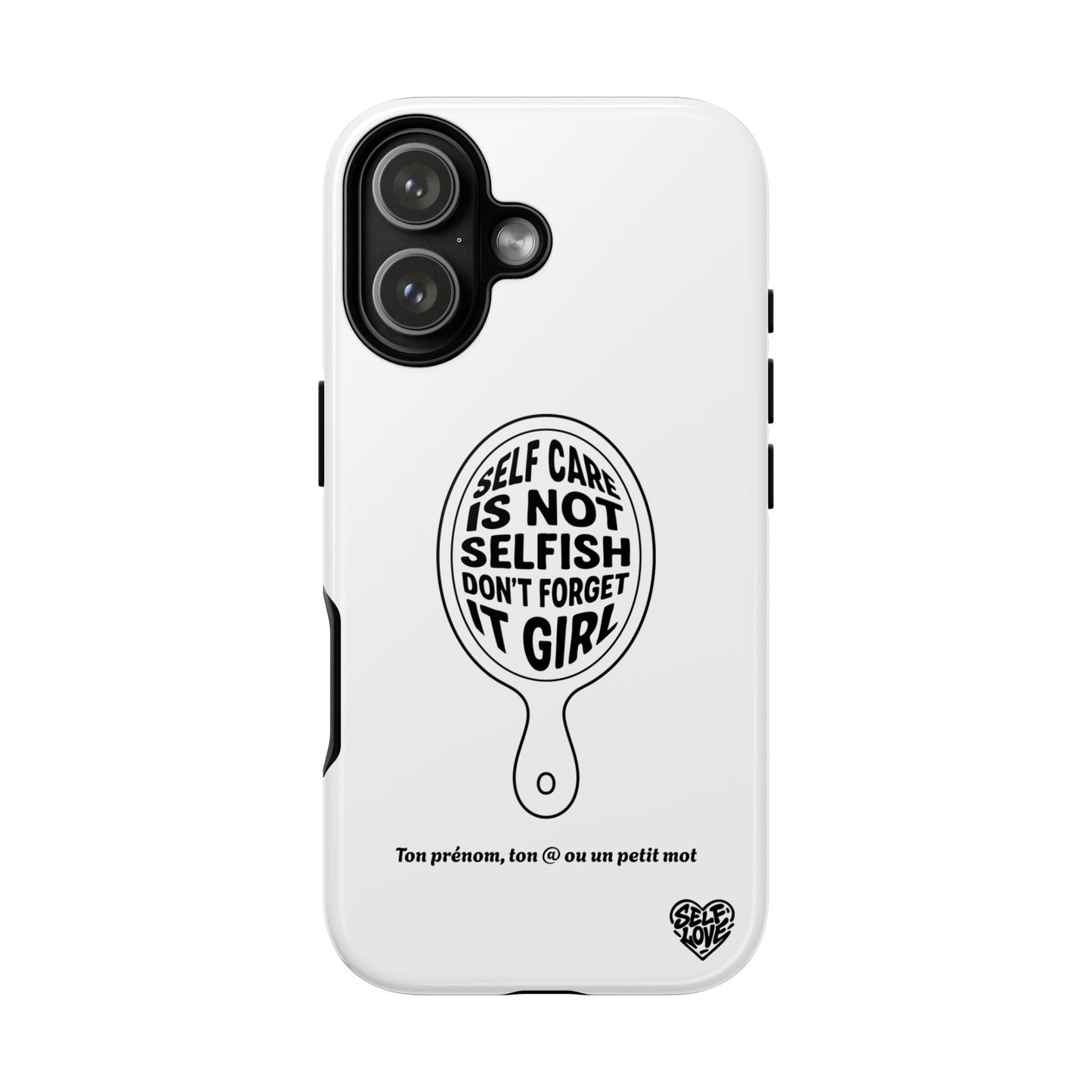 Self Care - Coque iPhone (blanc)