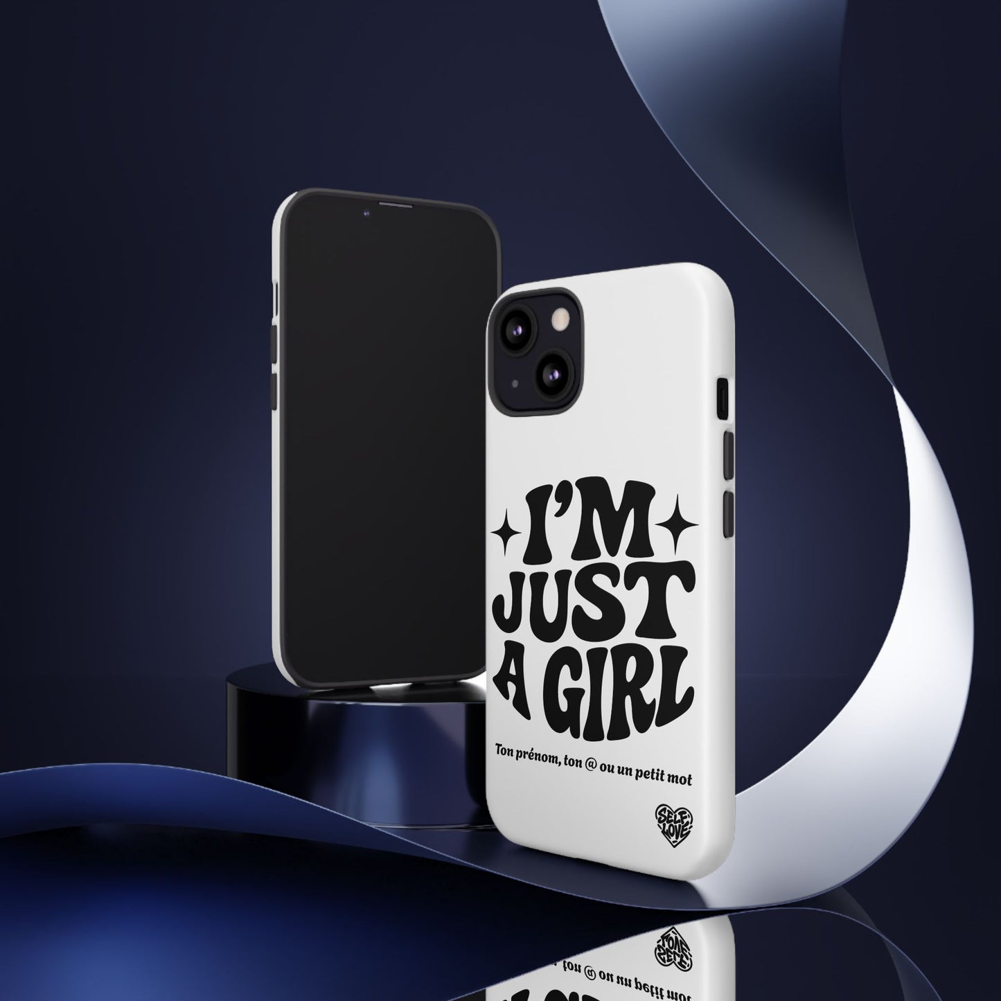 Im Just A Girl - Coque iPhone (blanc)