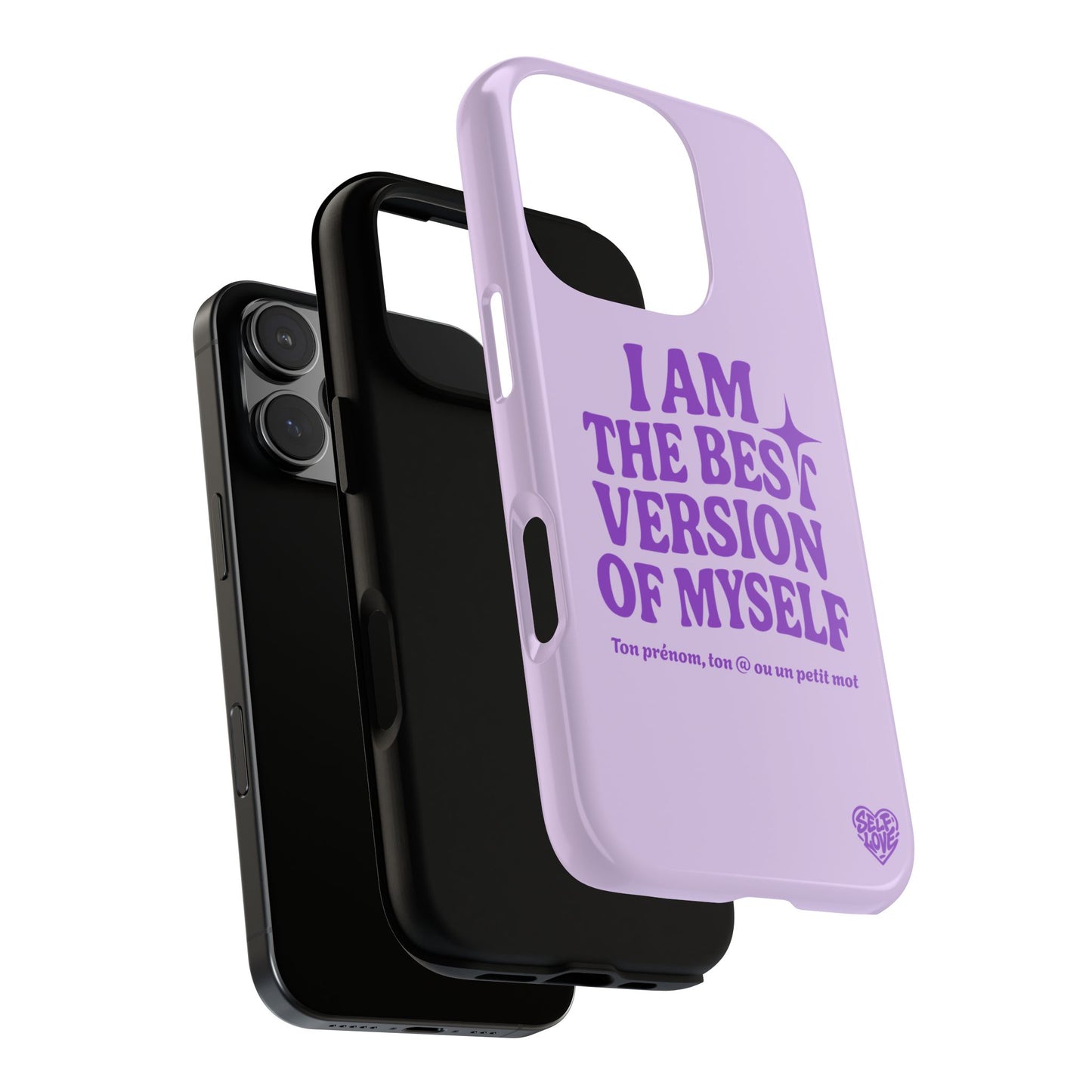 I Am The Best Version Of Myself - Coque iPhone (violet)