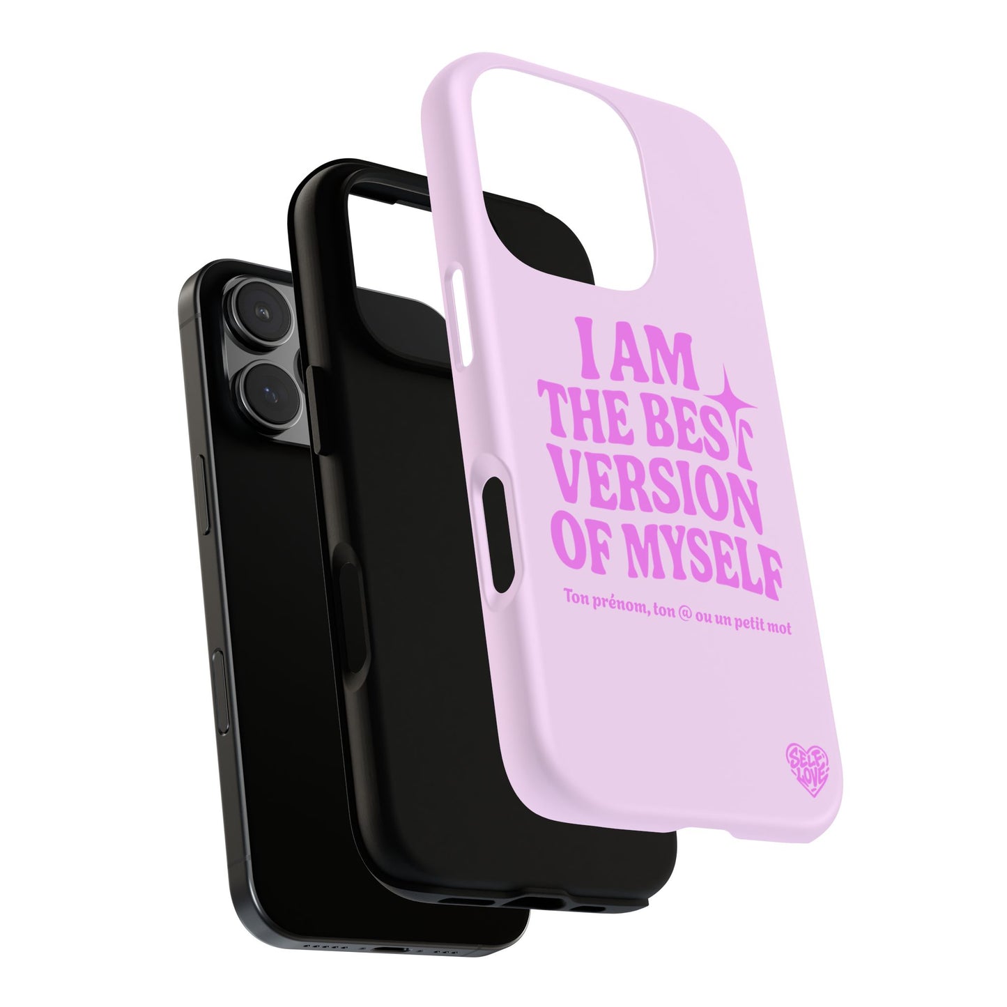 I Am The Best Version Of Myself - Coque iPhone (rose)