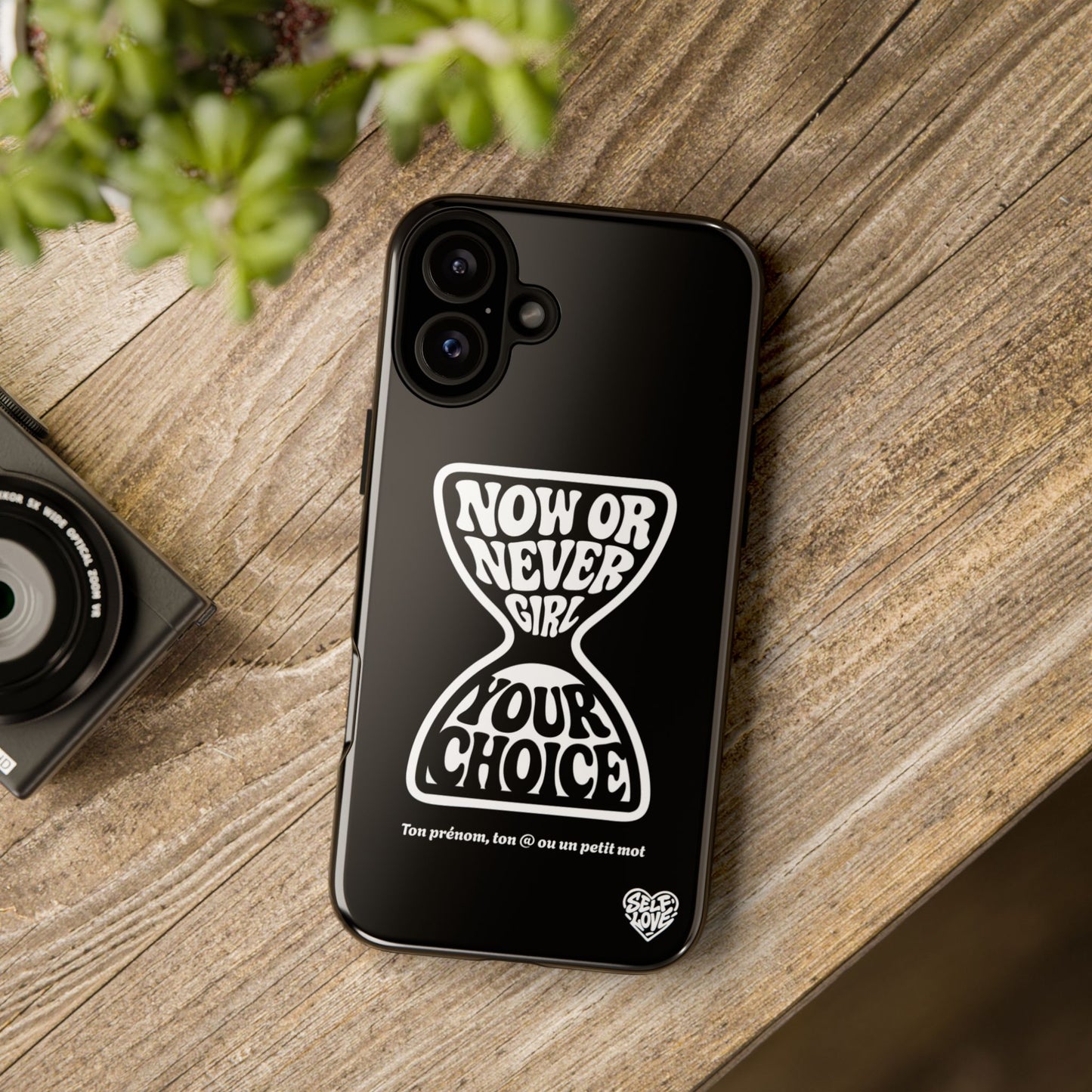 Now Or Never Girl - Coque iPhone (noir)