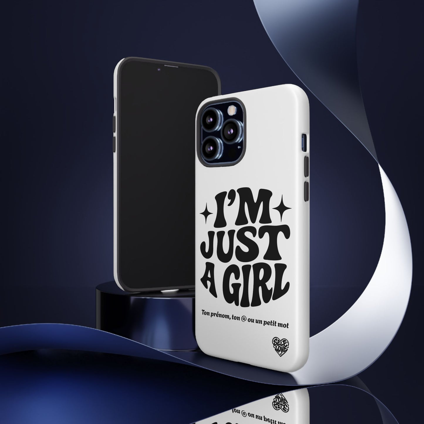 Im Just A Girl - Coque iPhone (blanc)
