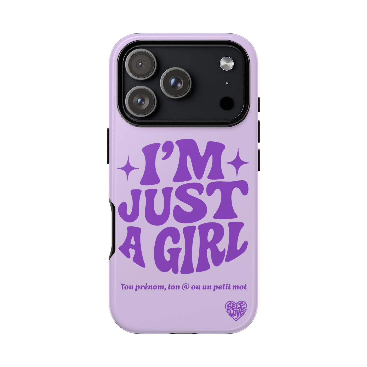 Im Just A Girl - Coque iPhone (violet)