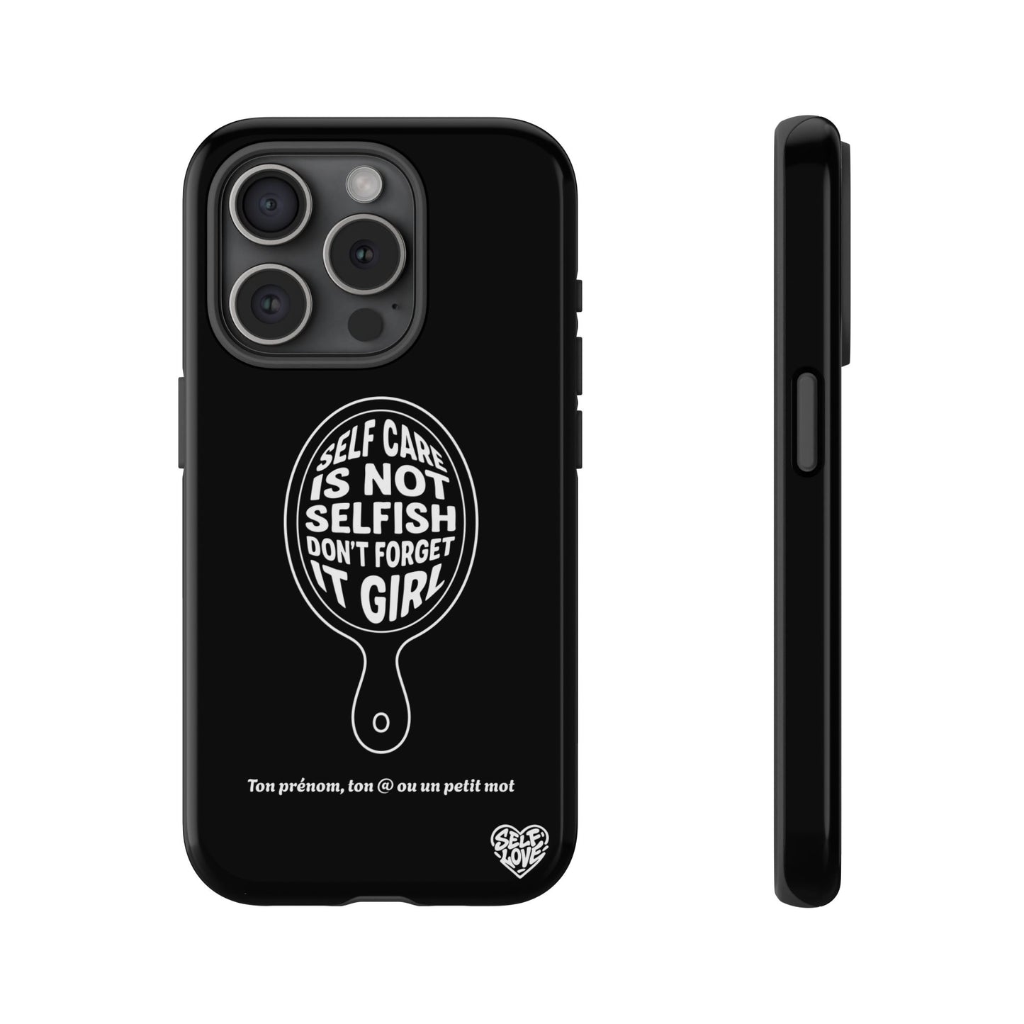 Self Care - Coque iPhone (noir)