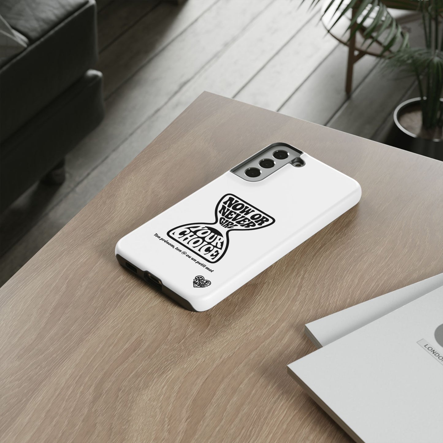 Now Or Never Girl - Coque Samsung (blanc)