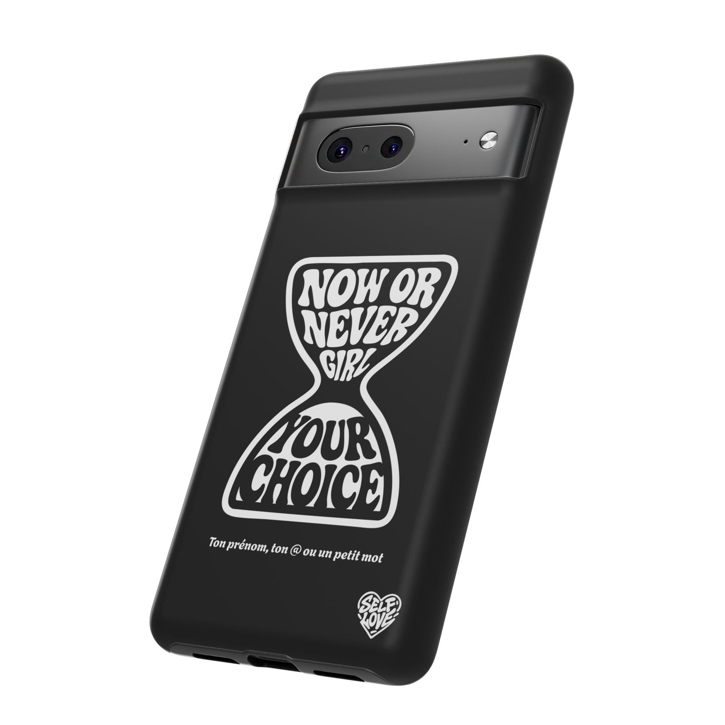 Now Or Never Girl - Coque iPhone (noir)