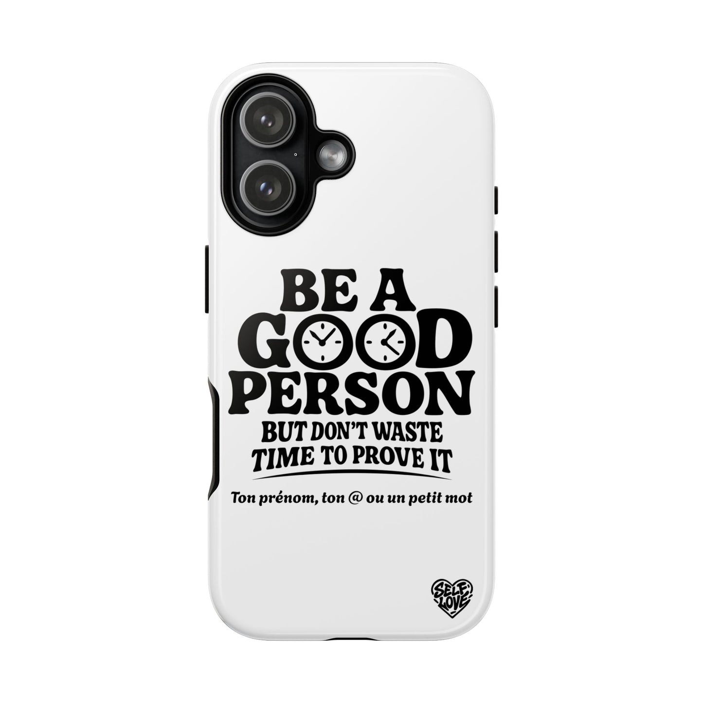Be A Good Person - Coque iPhone (blanc)