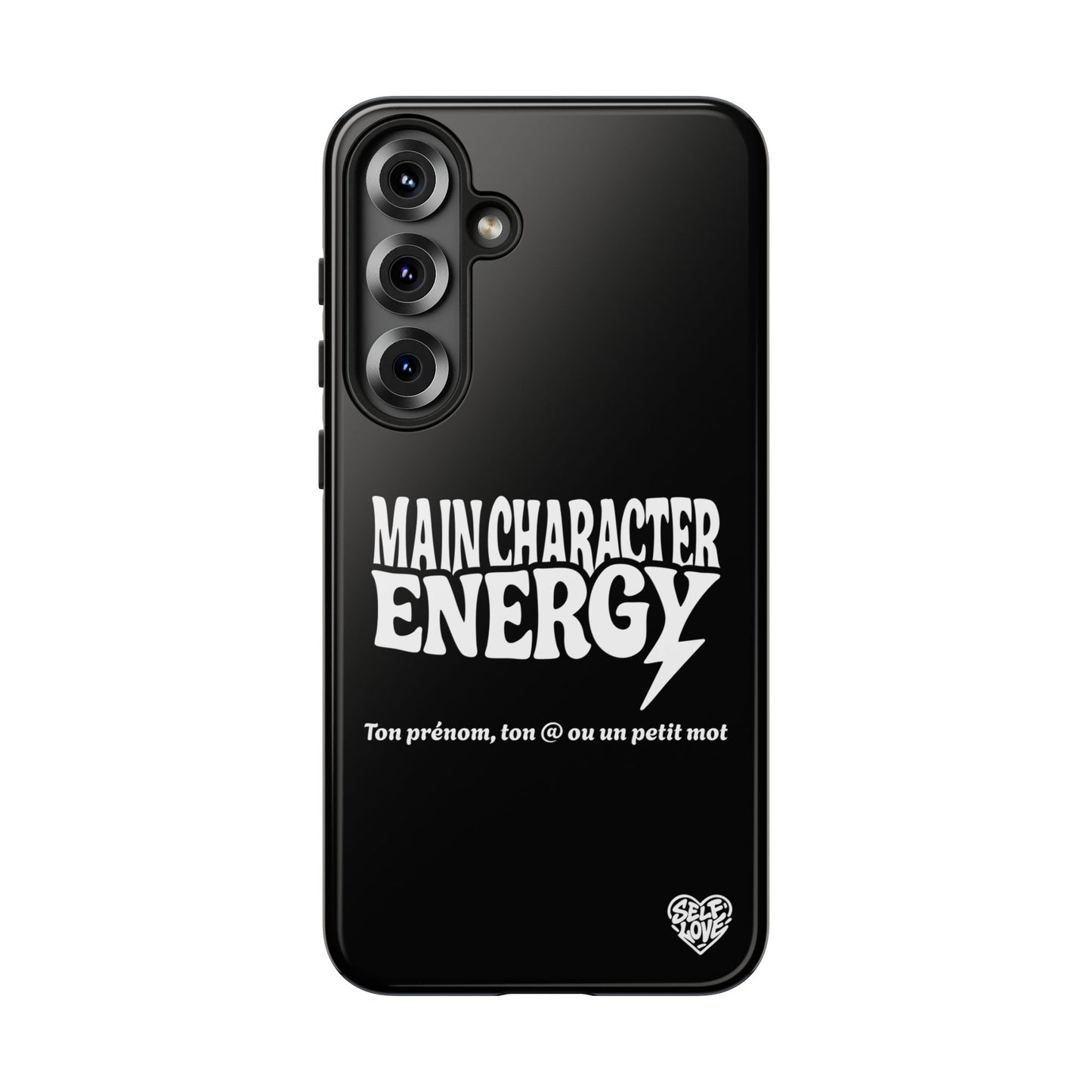 Main Character Energy - Coque Samsung (noir)