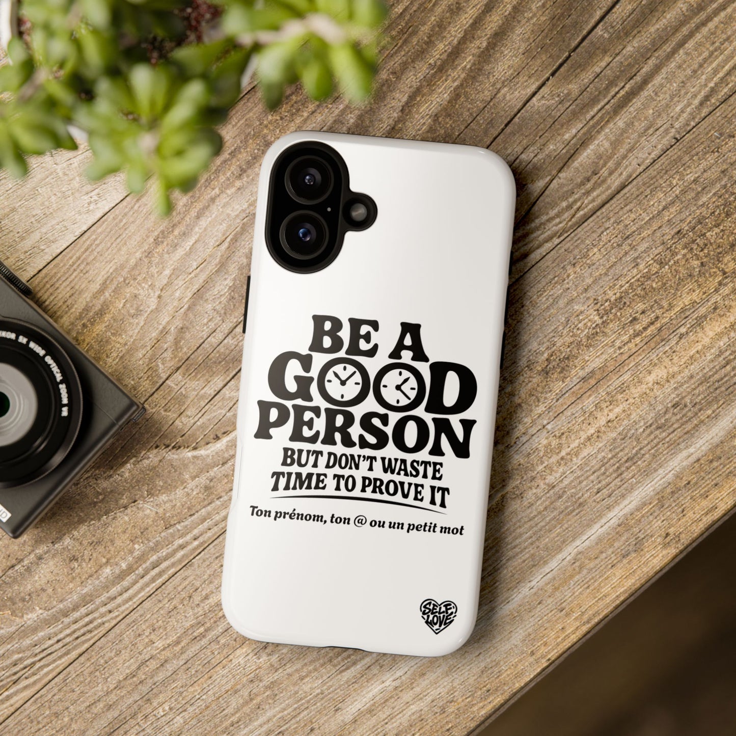 Be A Good Person - Coque iPhone (blanc)