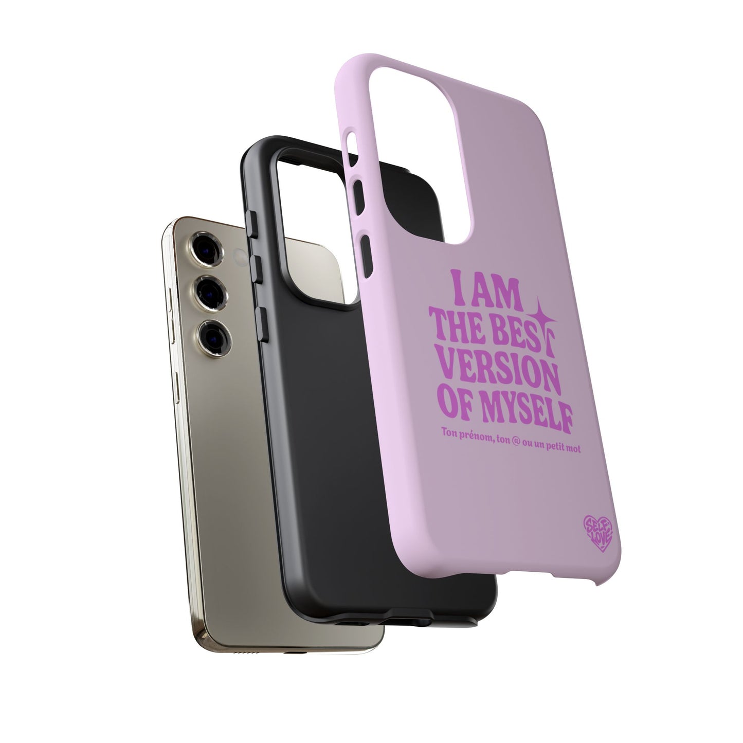 I Am The Best Version Of Myself - Coque Samsung (rose)