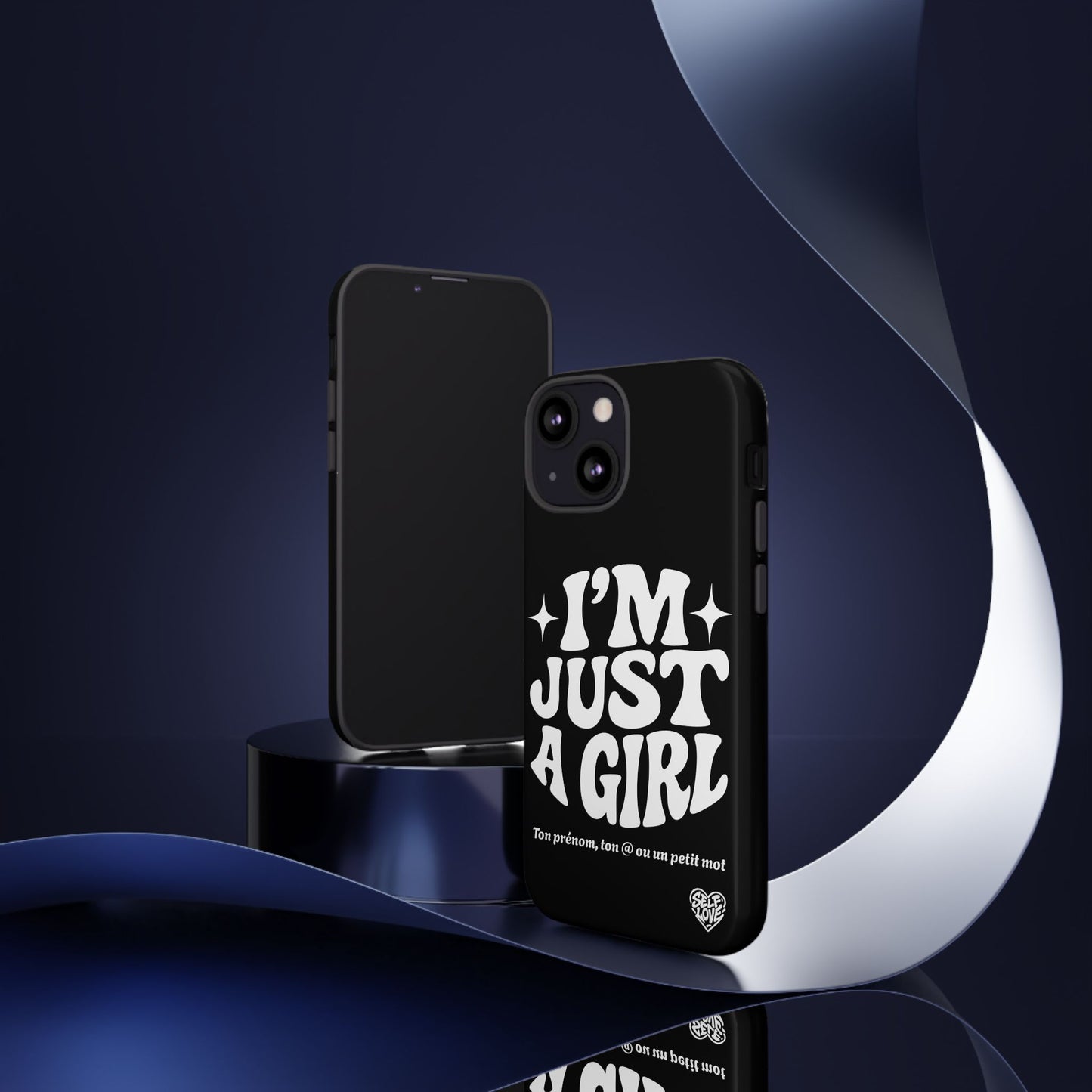 Im Just A Girl - Coque iPhone (noir)