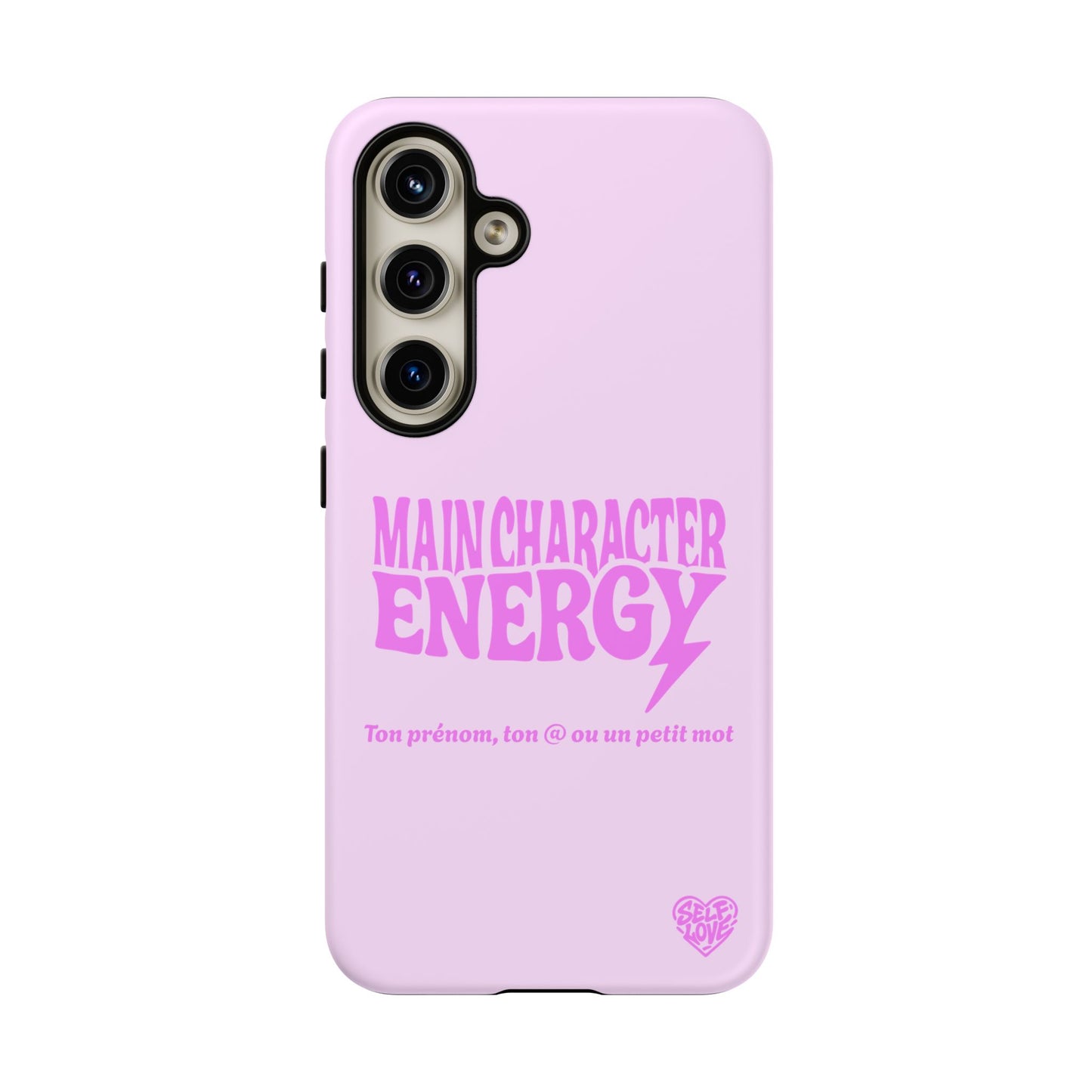 Main Character Energy - Coque Samsung (rose)