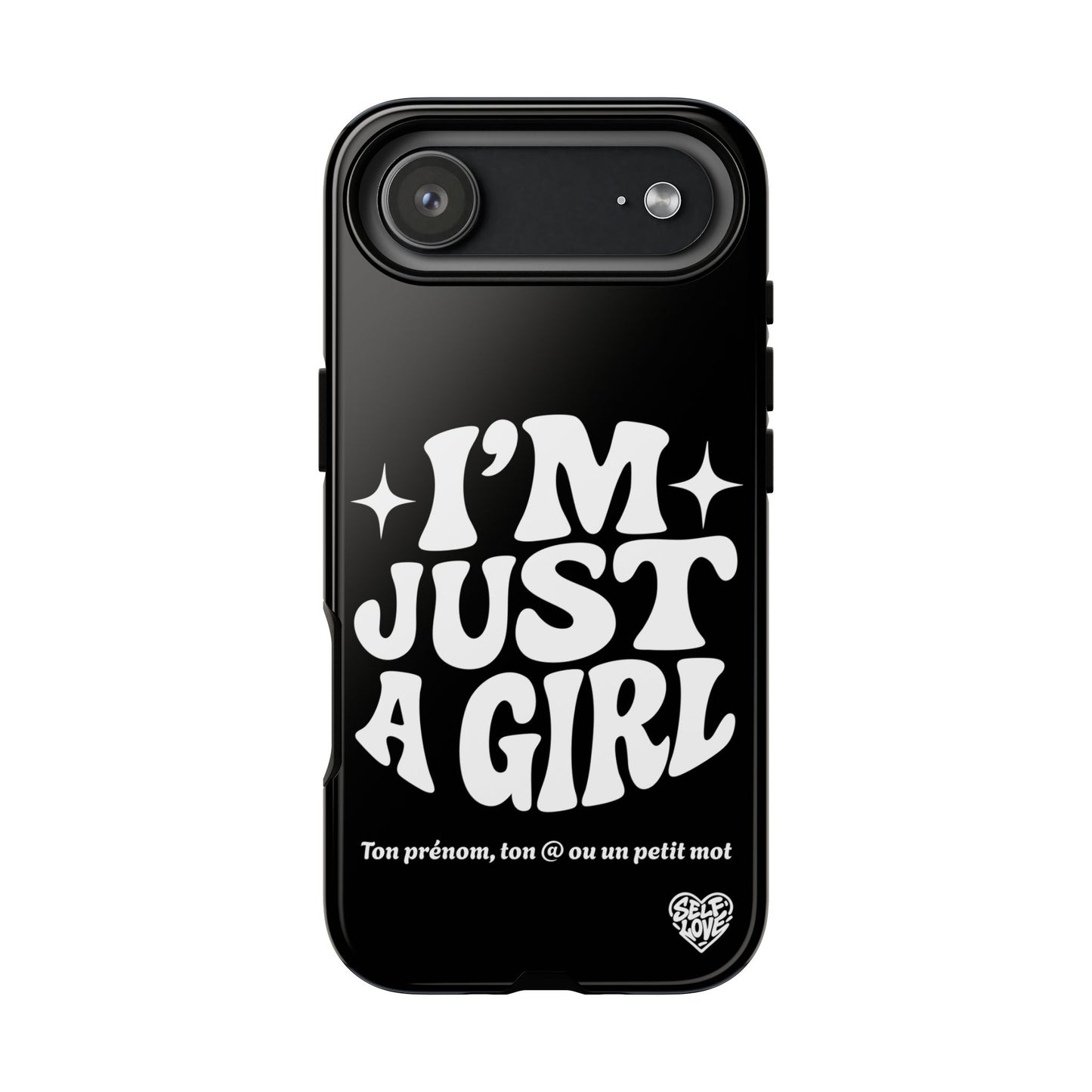 Im Just A Girl - Coque iPhone (noir)