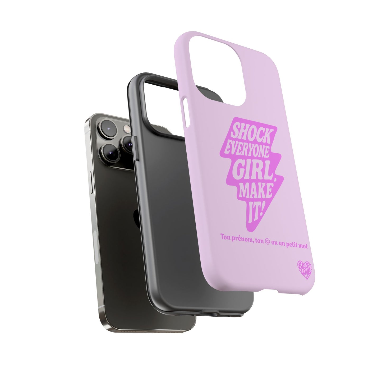 Shock Everyone - Coque iPhone (rose)