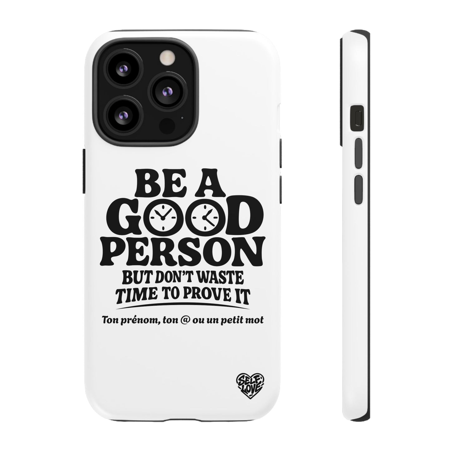 Be A Good Person - Coque iPhone (blanc)