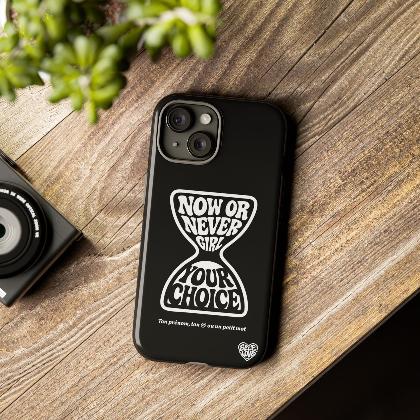 Now Or Never Girl - Coque iPhone (noir)