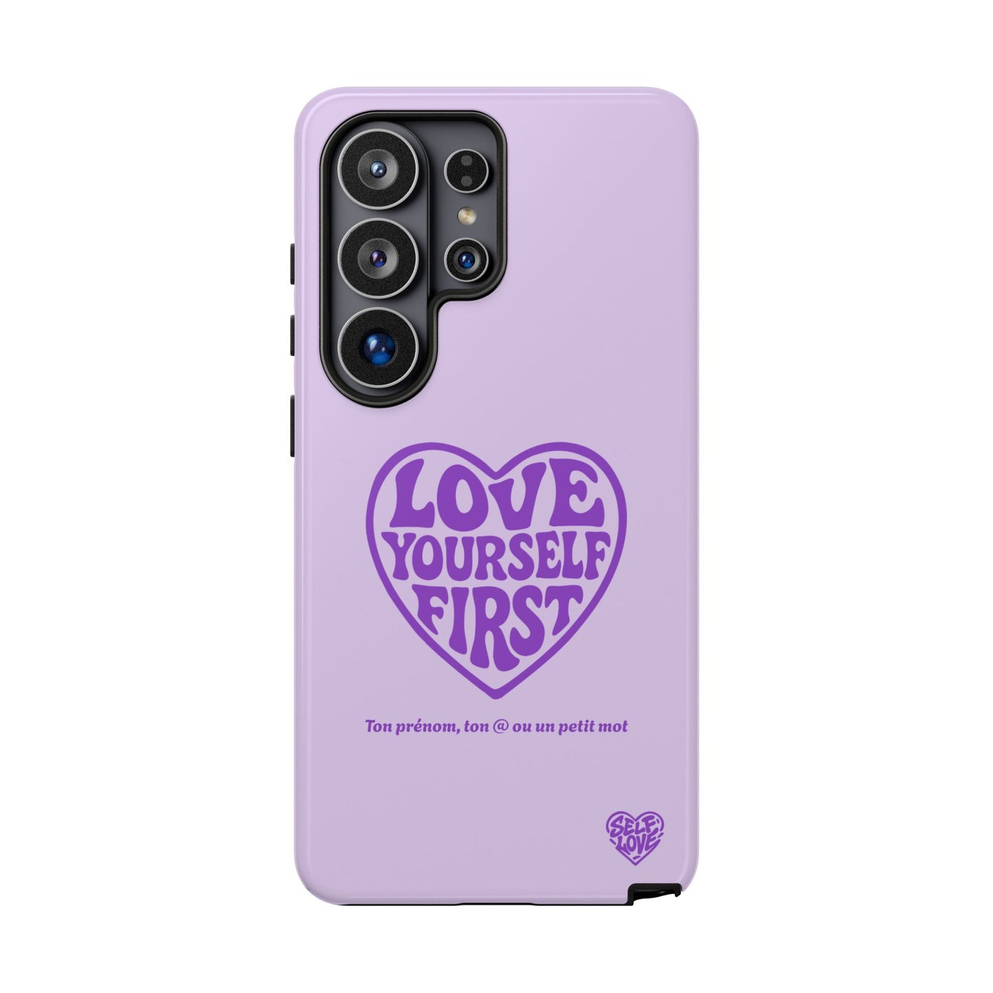 Love Yourself First - Coque Samsung (violet)