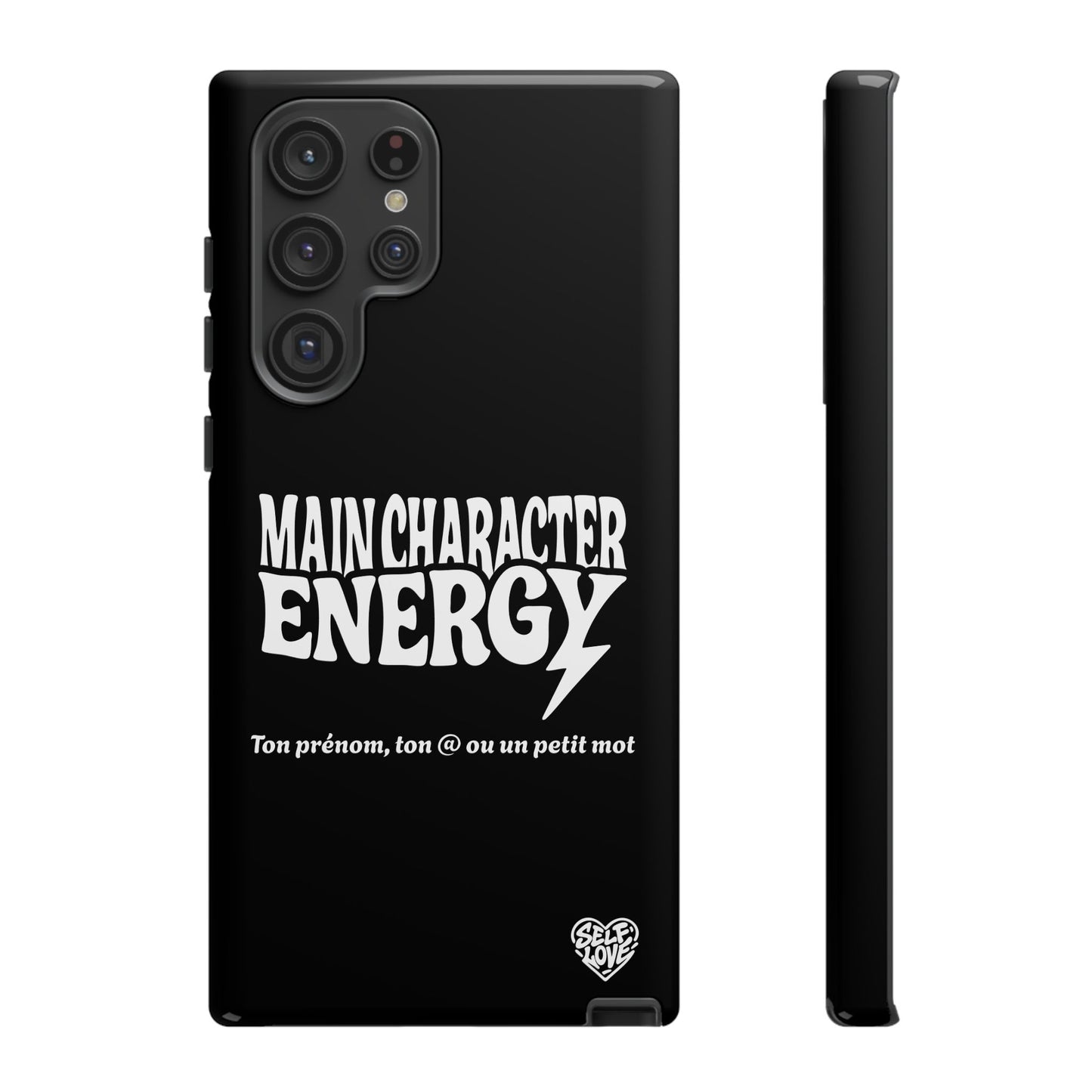 Main Character Energy - Coque Samsung (noir)