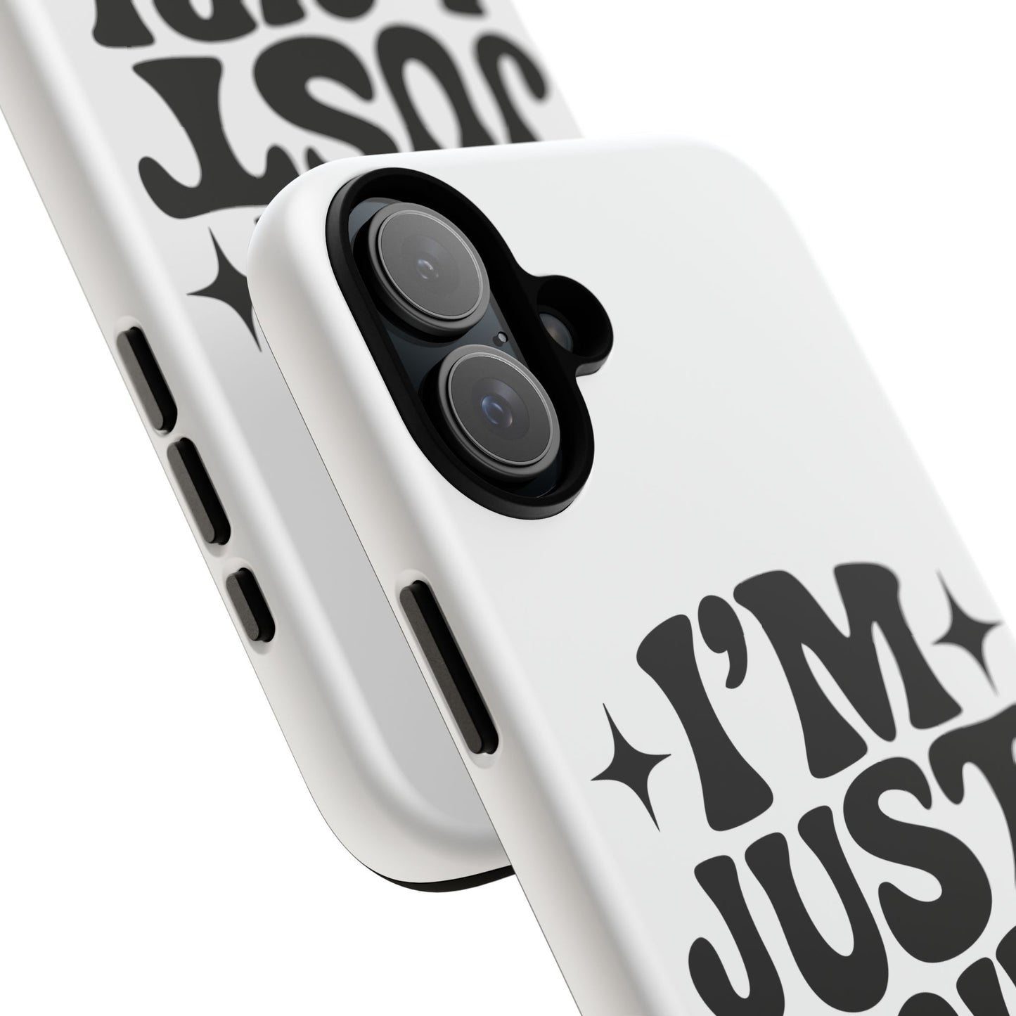 Im Just A Girl - Coque iPhone (blanc)