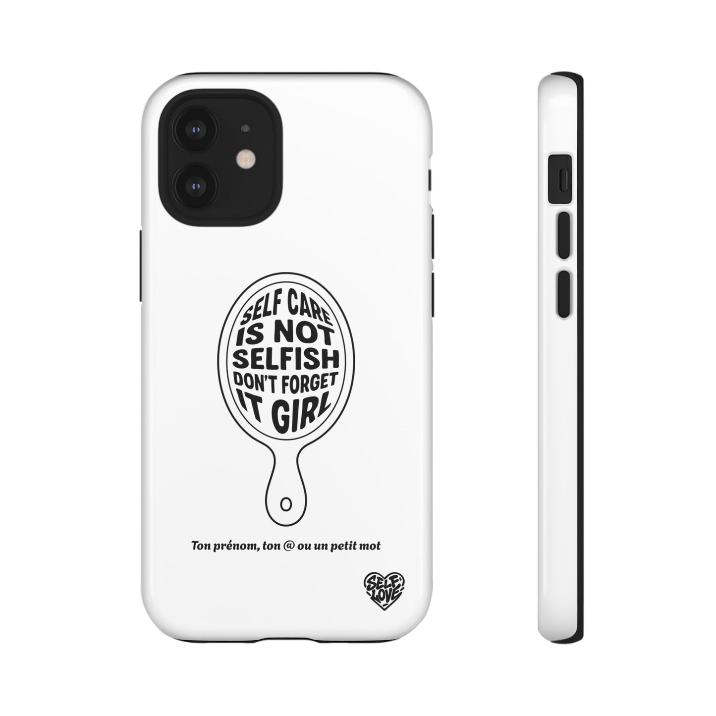 Self Care - Coque iPhone (blanc)