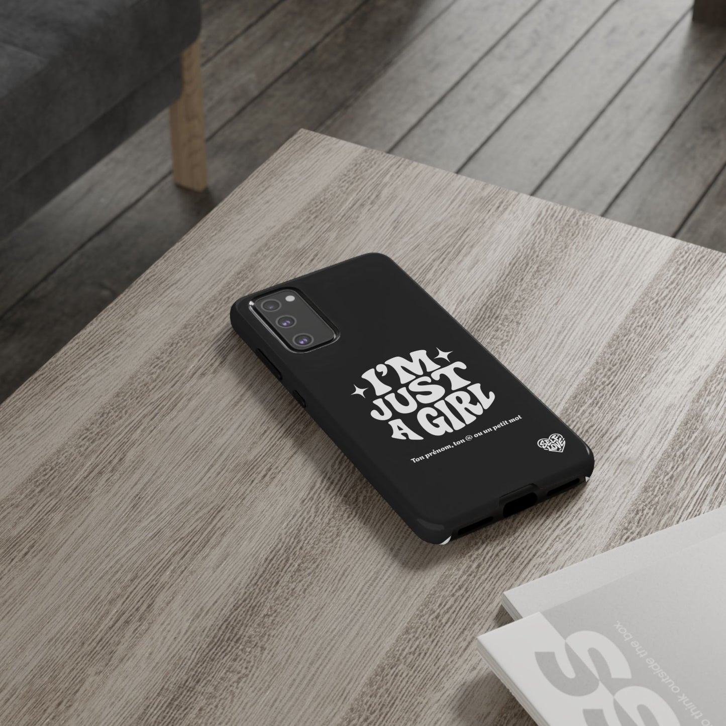 Im Just A Girl - Coque Samsung (noir)