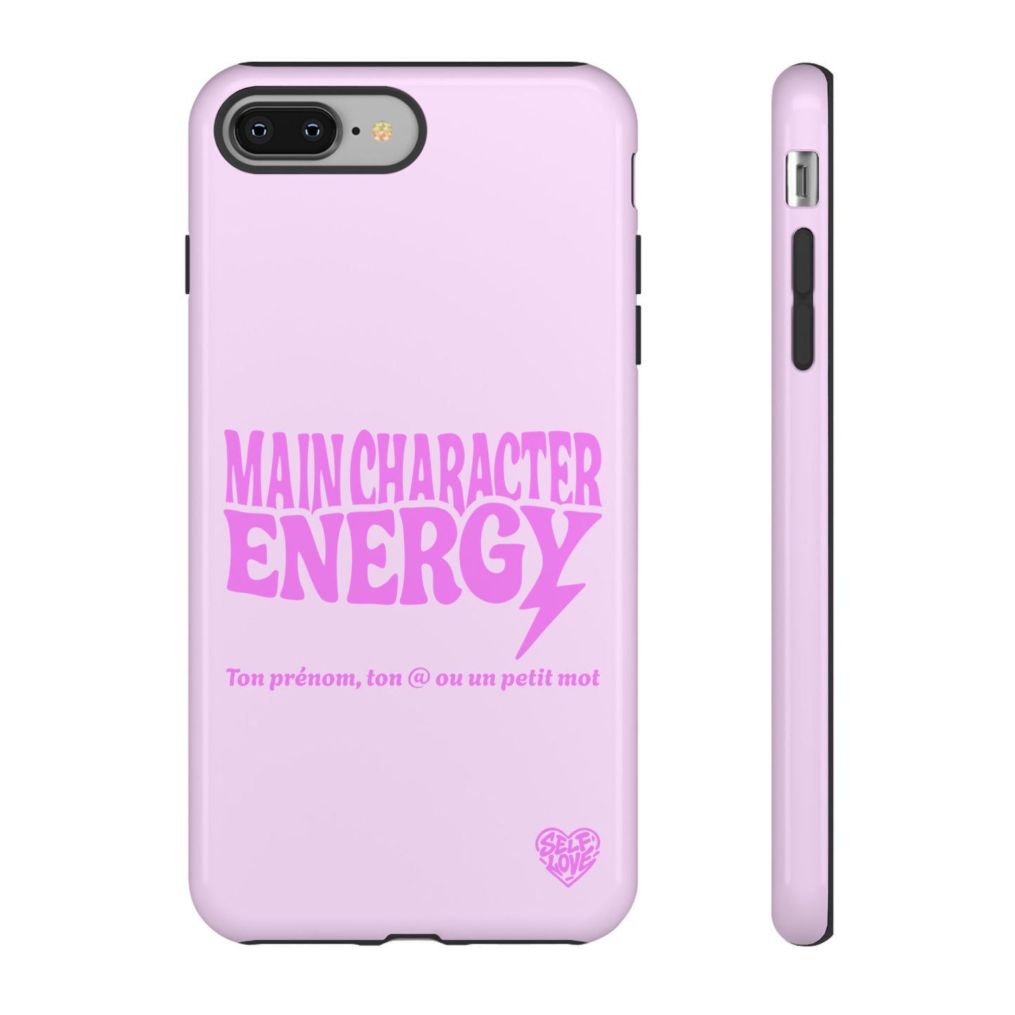 Main Character Energy - Coque iPhone (rose)