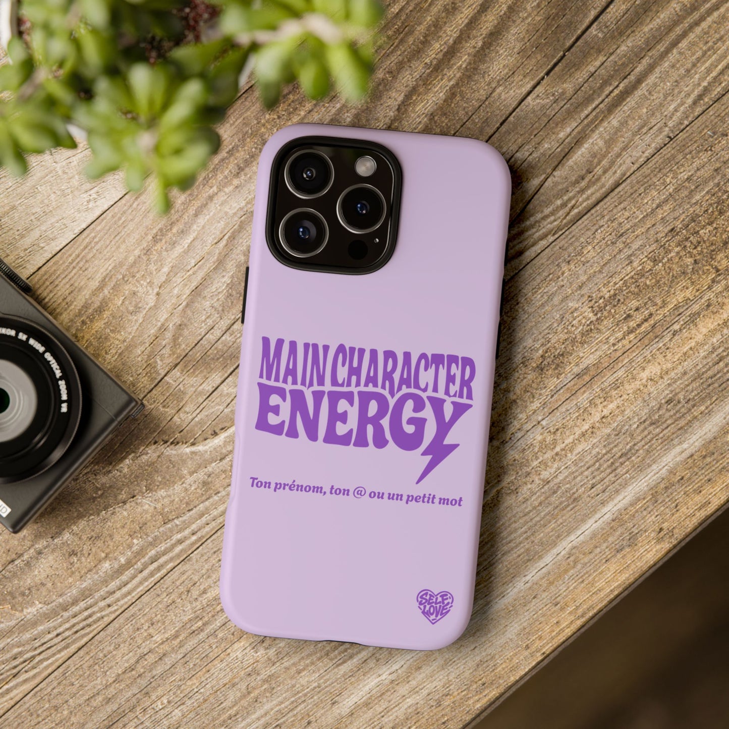 Main Character Energy - Coque iPhone (violet)