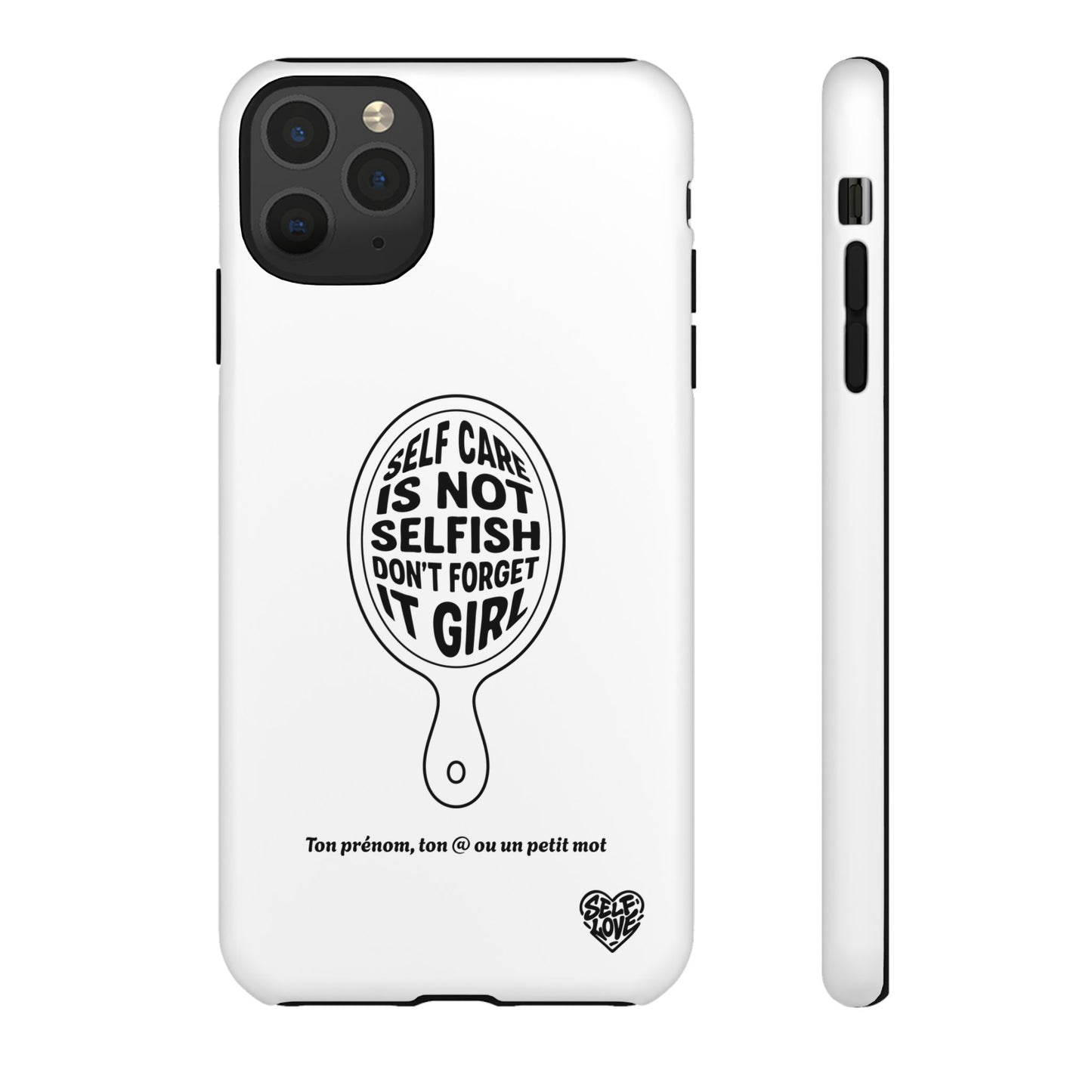 Self Care - Coque iPhone (blanc)