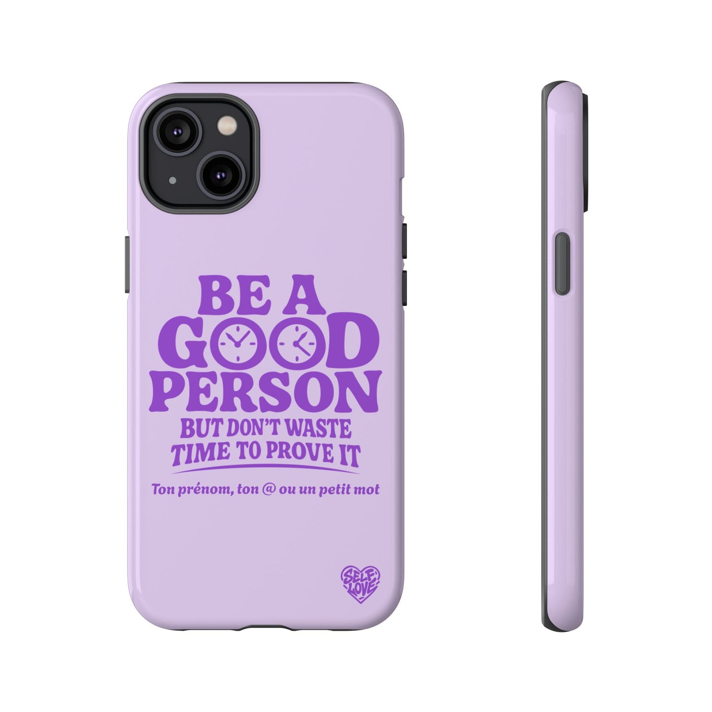Be A Good Person - Coque iPhone (violet)