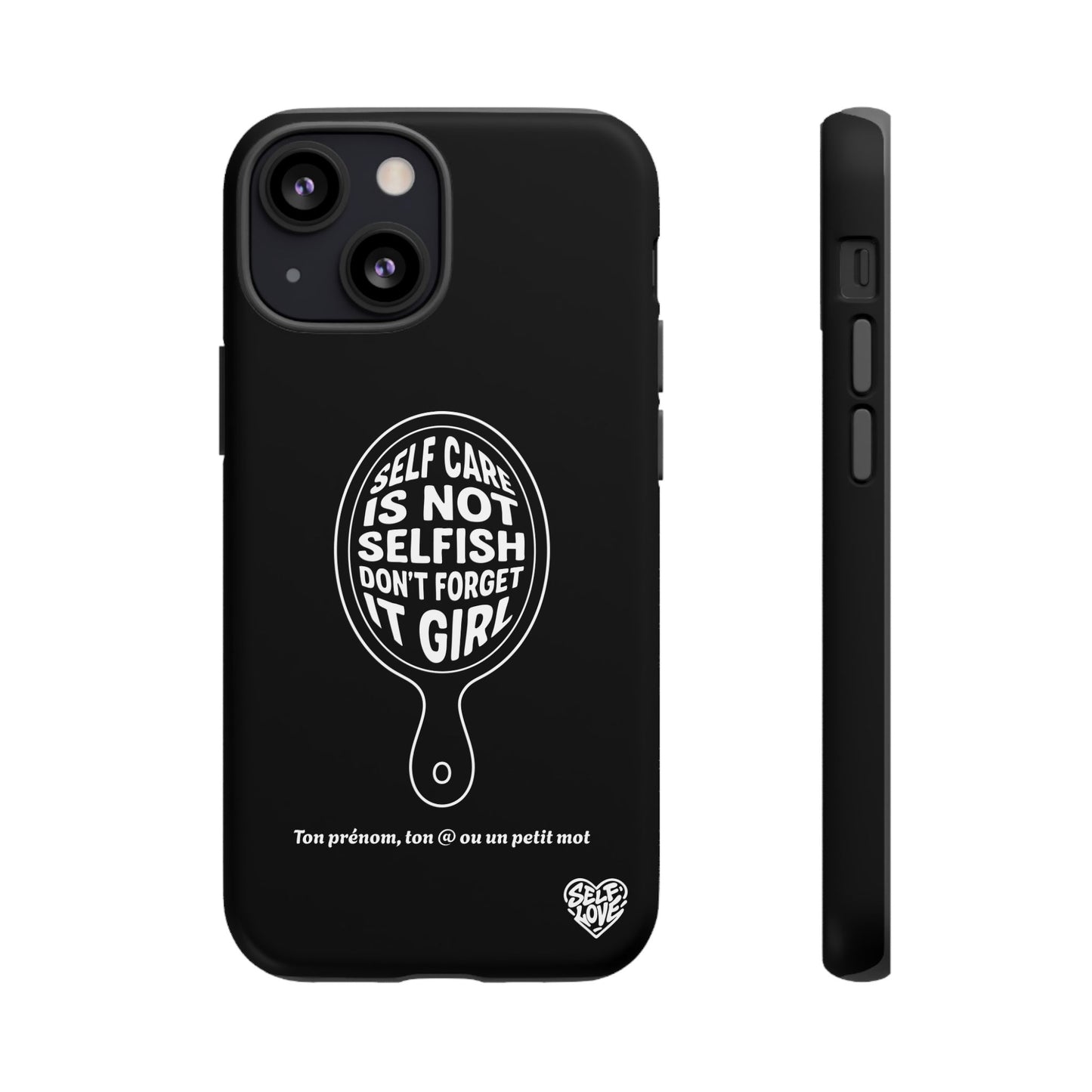 Self Care - Coque iPhone (noir)