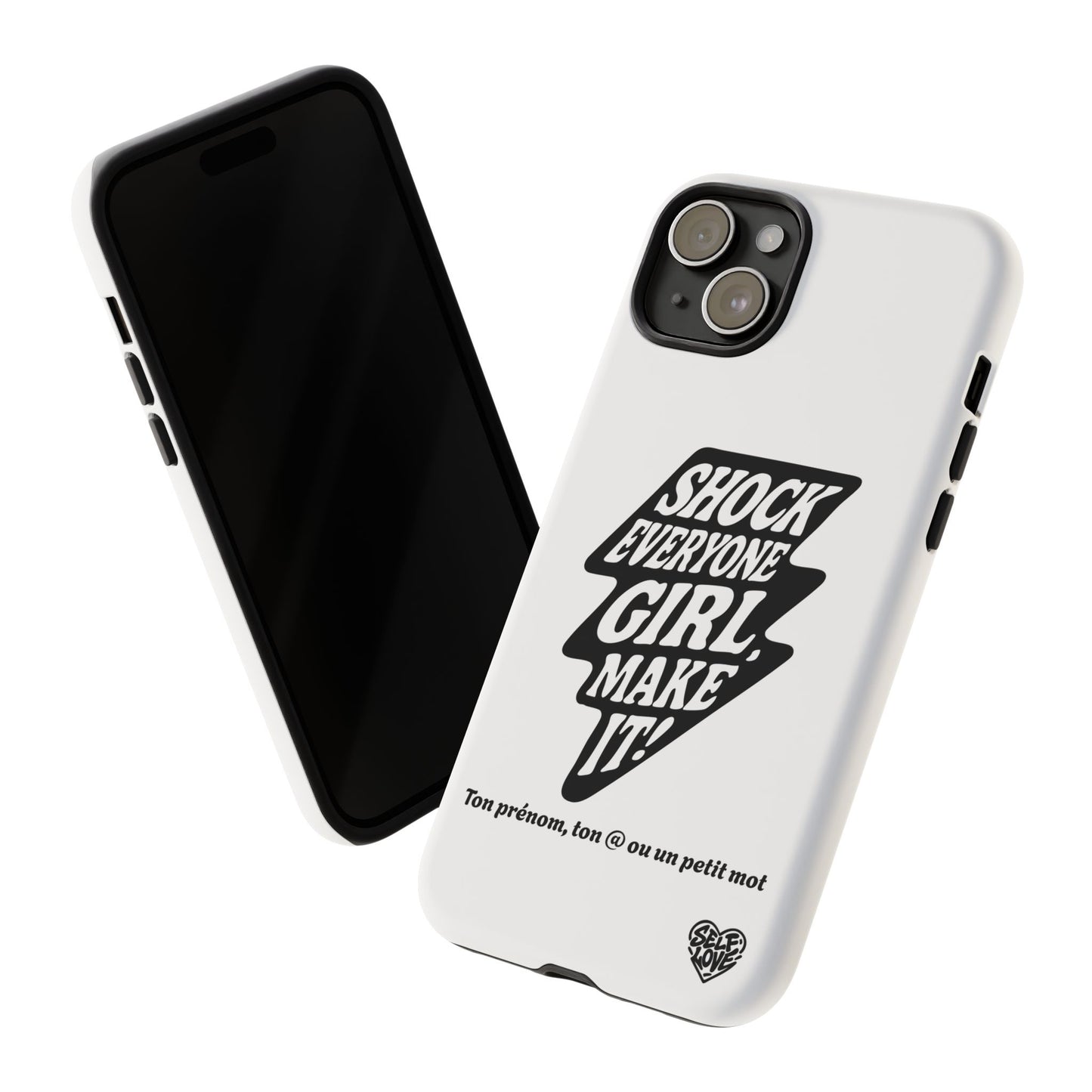 Shock Everyone - Coque iPhone (blanc)