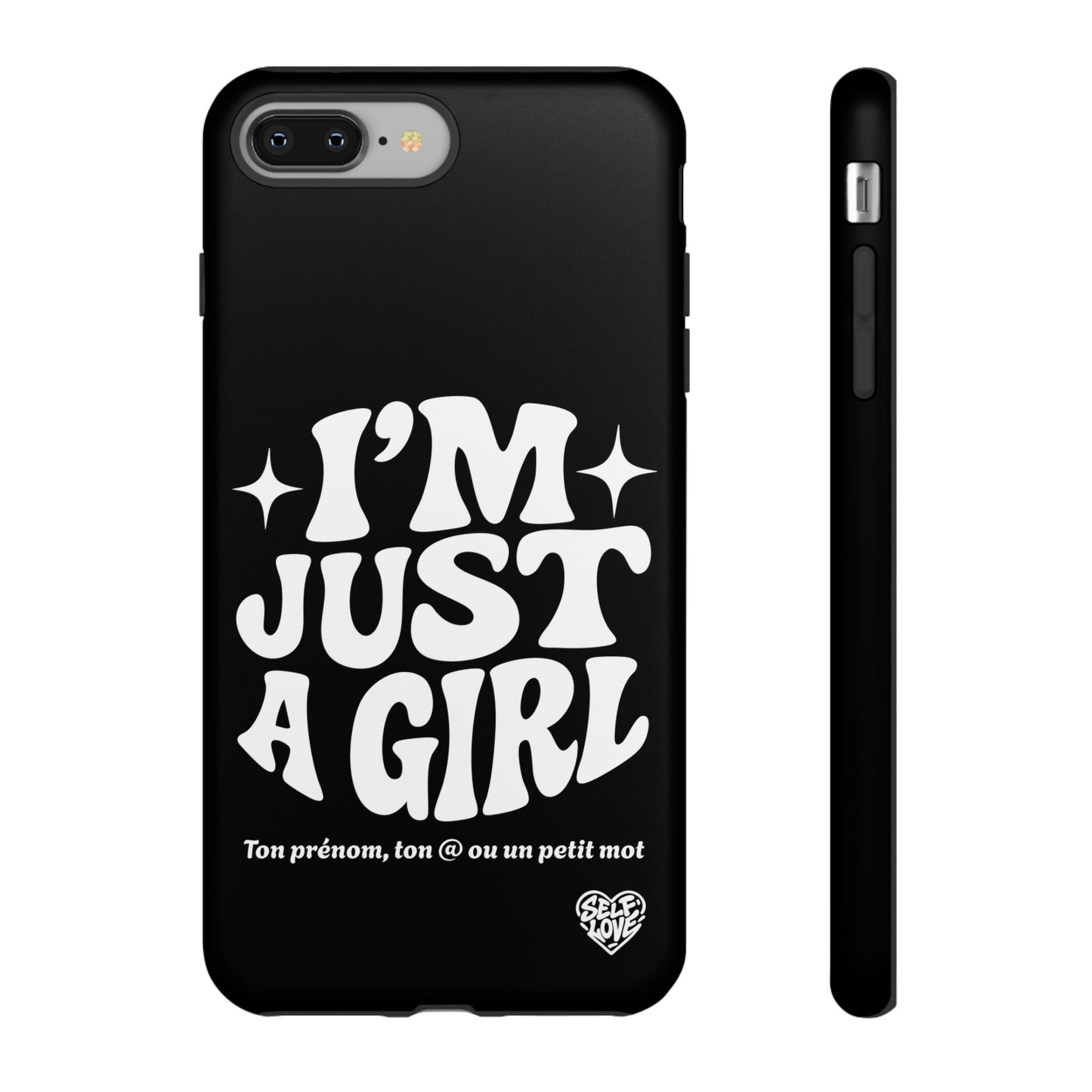 Im Just A Girl - Coque iPhone (noir)