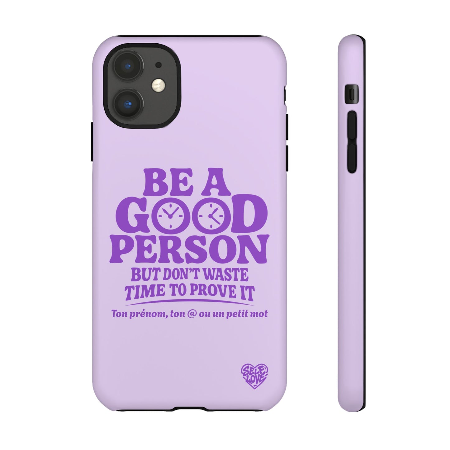 Be A Good Person - Coque iPhone (violet)