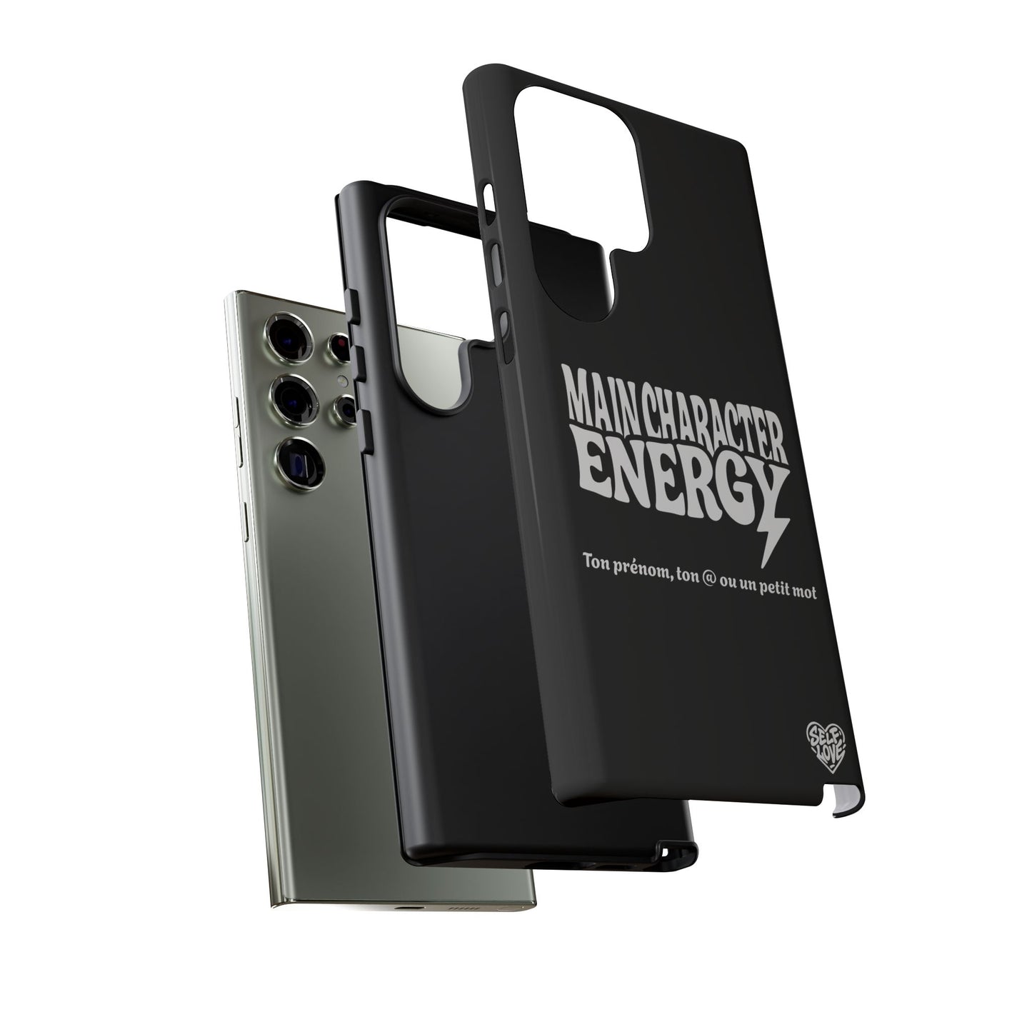 Main Character Energy - Coque Samsung (noir)