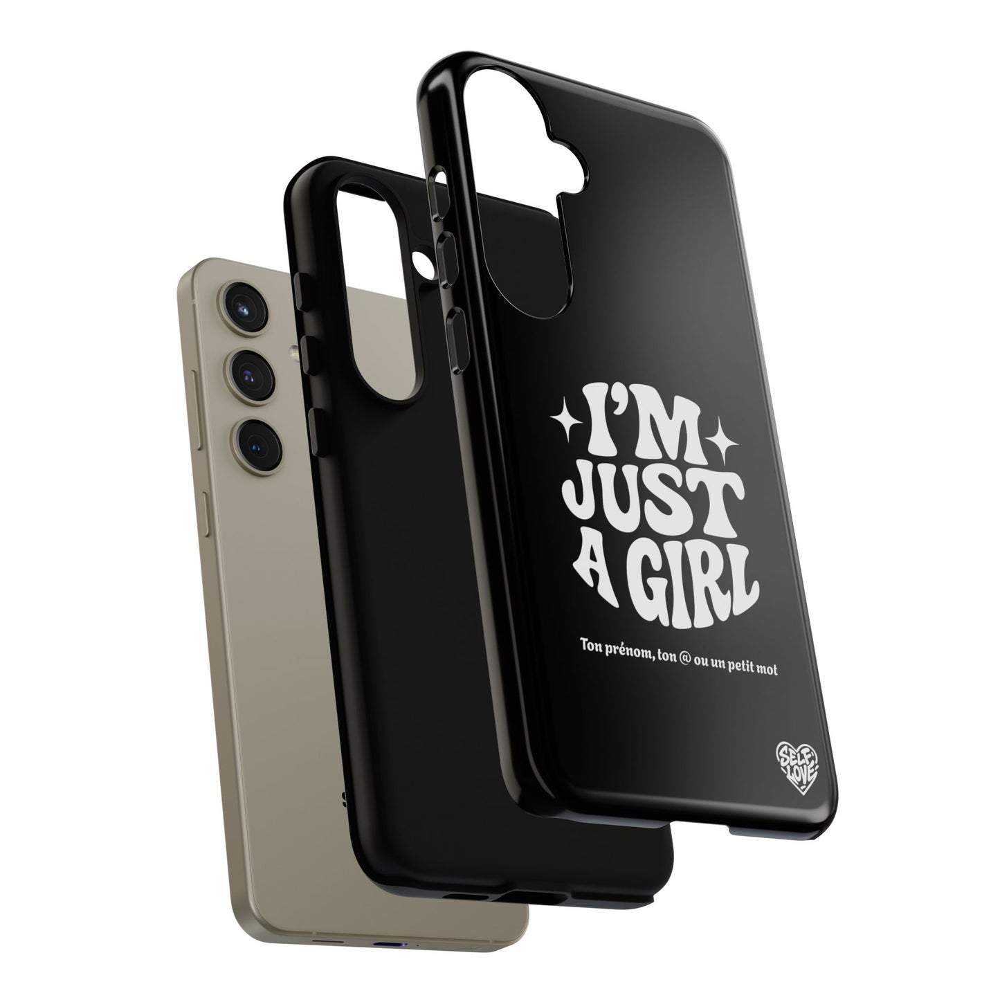 Im Just A Girl - Coque Samsung (noir)