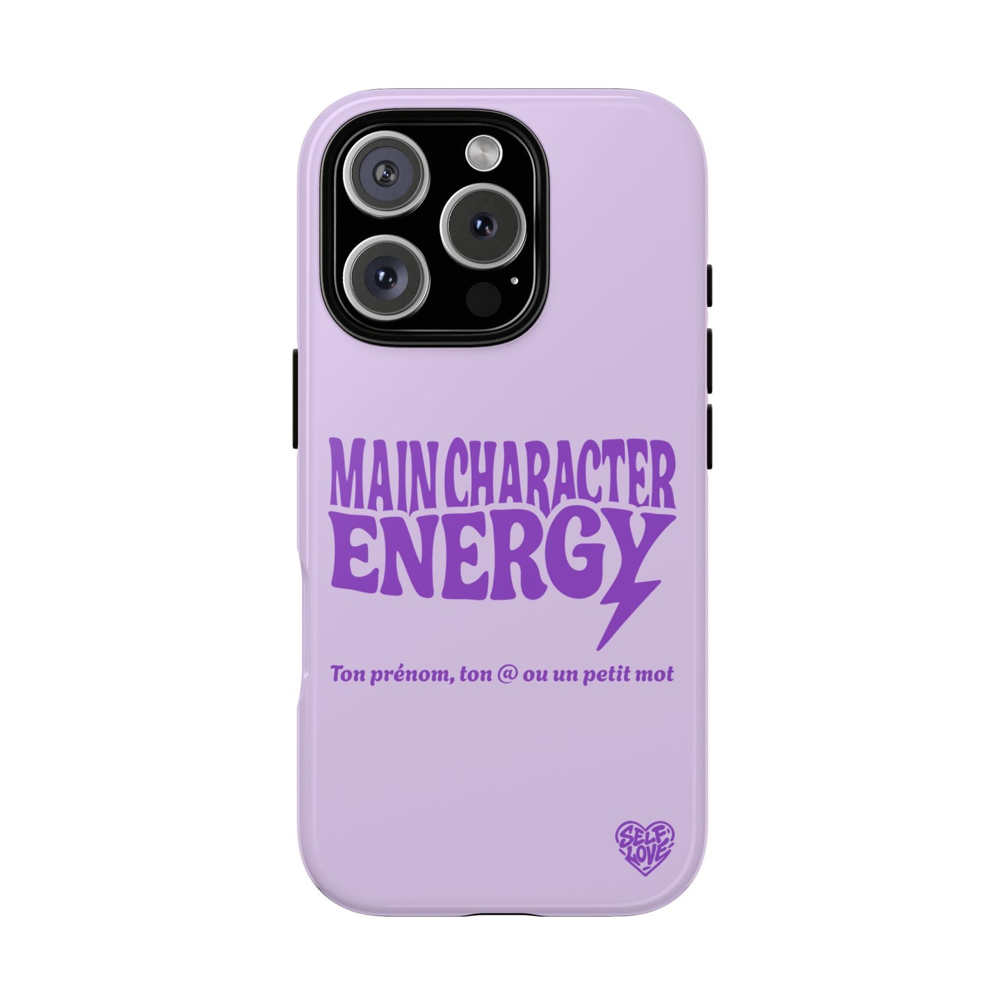 Main Character Energy - Coque iPhone (violet)