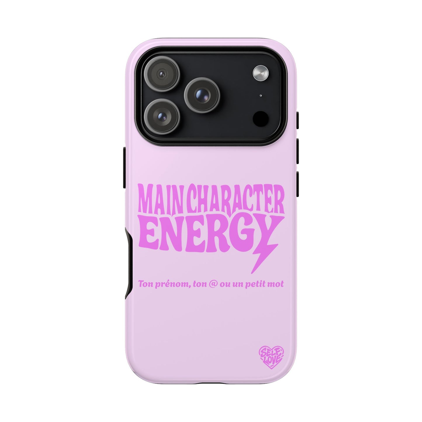 Main Character Energy - Coque iPhone (rose)