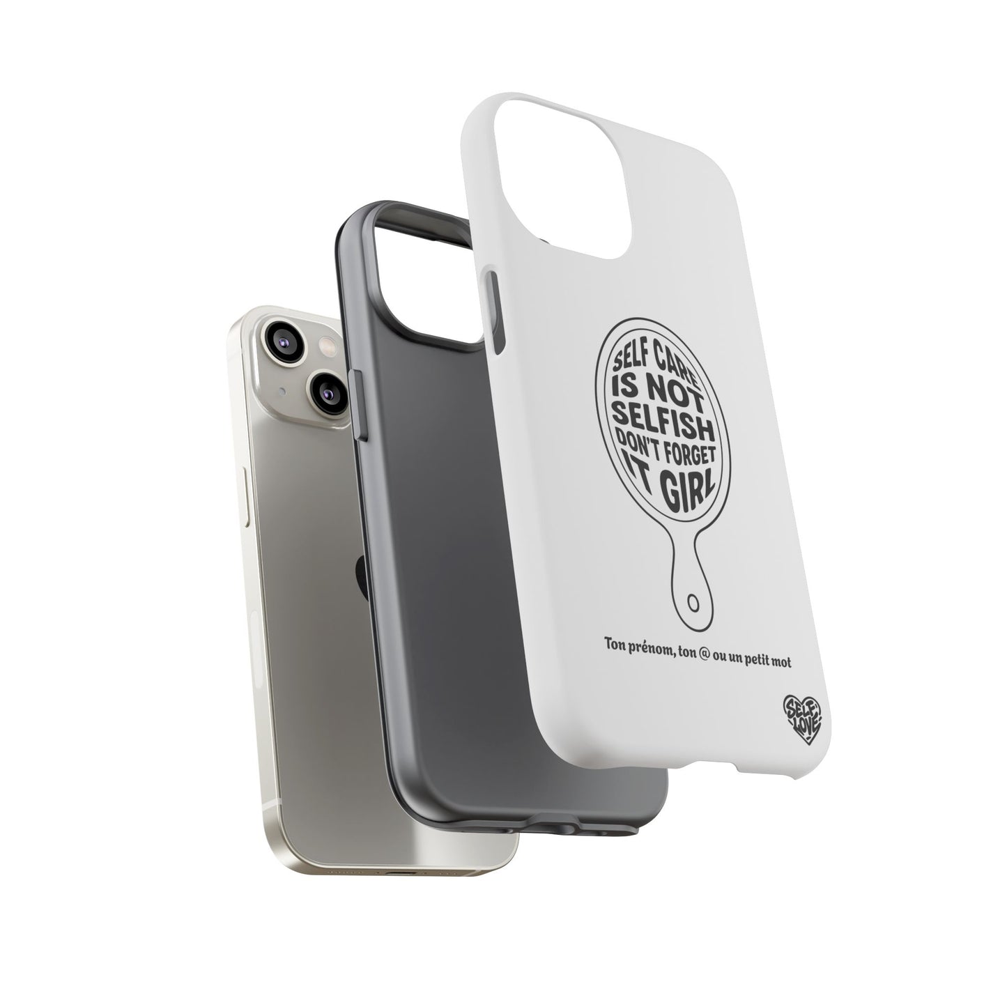 Self Care - Coque iPhone (blanc)