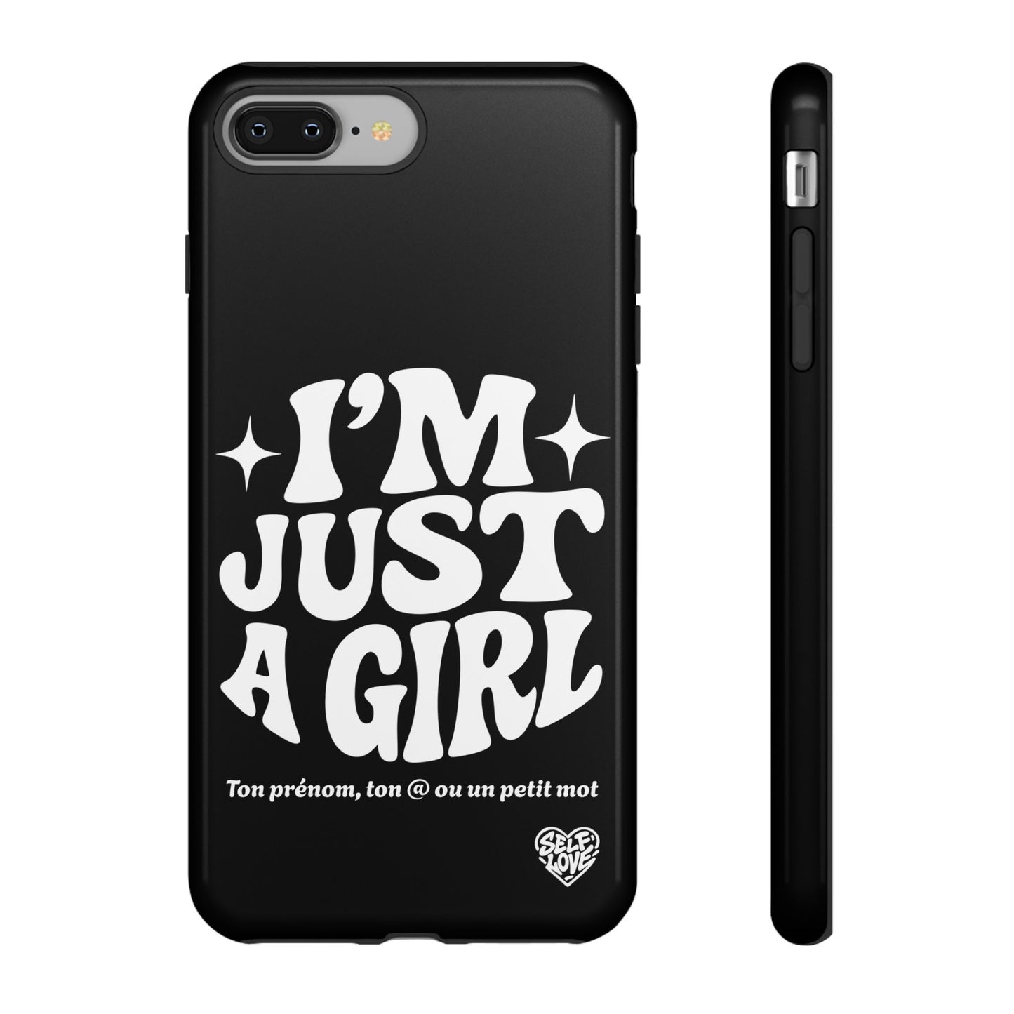 Im Just A Girl - Coque iPhone (noir)