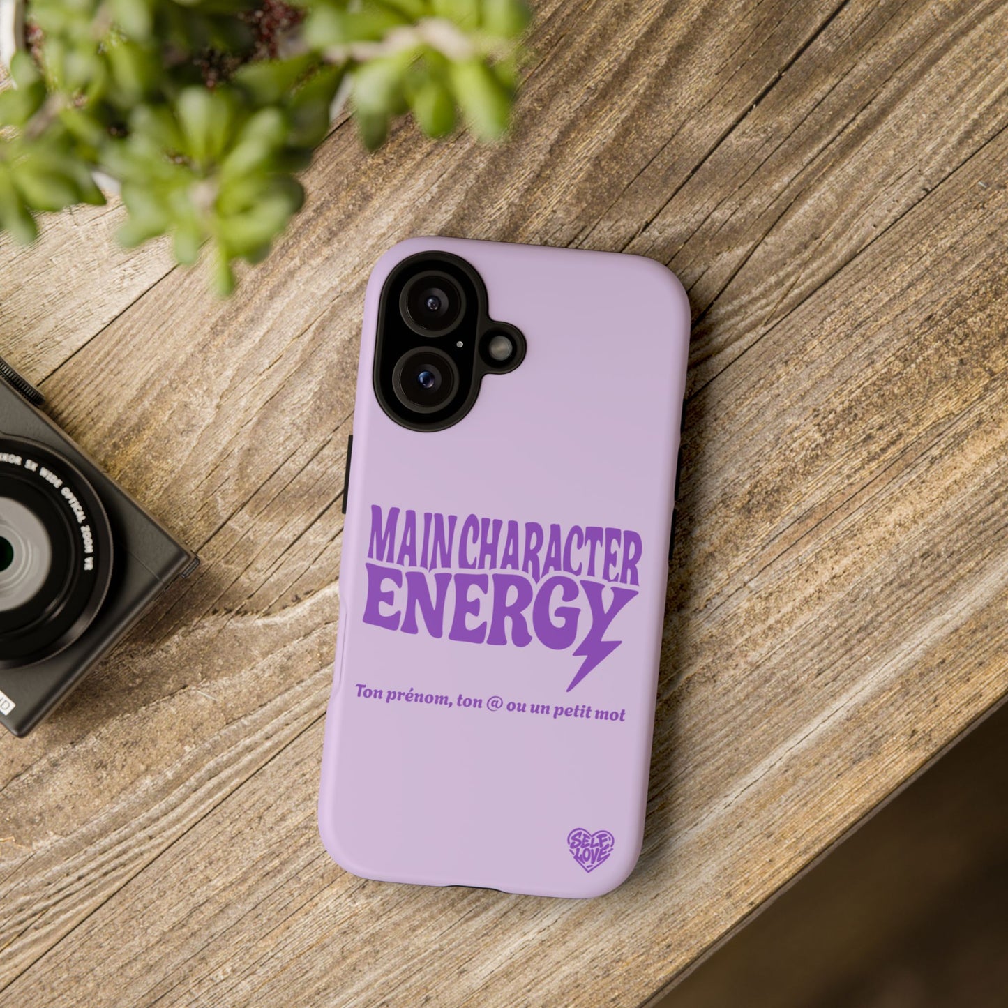 Main Character Energy - Coque iPhone (violet)