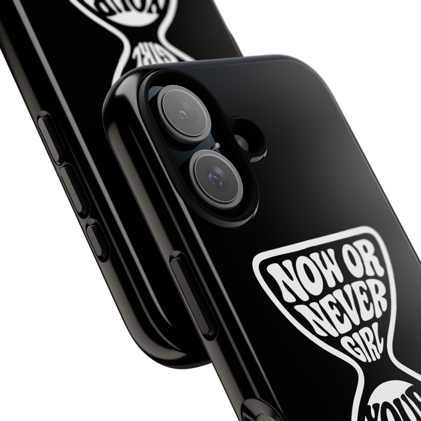 Now Or Never Girl - Coque iPhone (noir)
