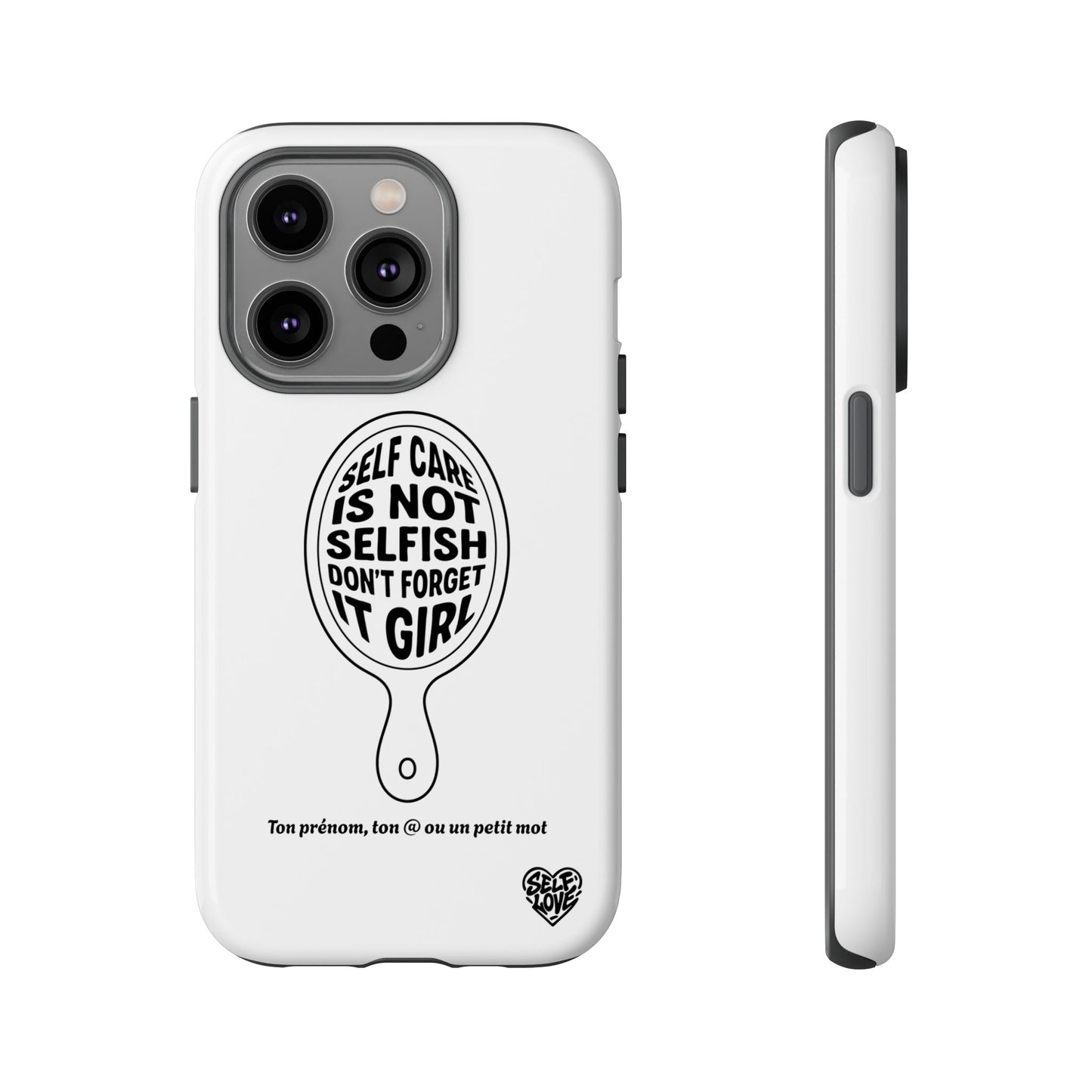 Self Care - Coque iPhone (blanc)